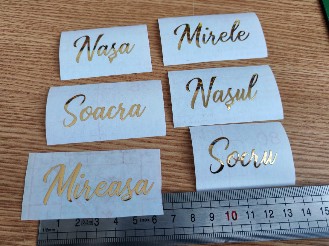 Stickere metalice auri personalizate - casă & stil de viață - produse de papetărie - pachet stickere - Artynos.ro