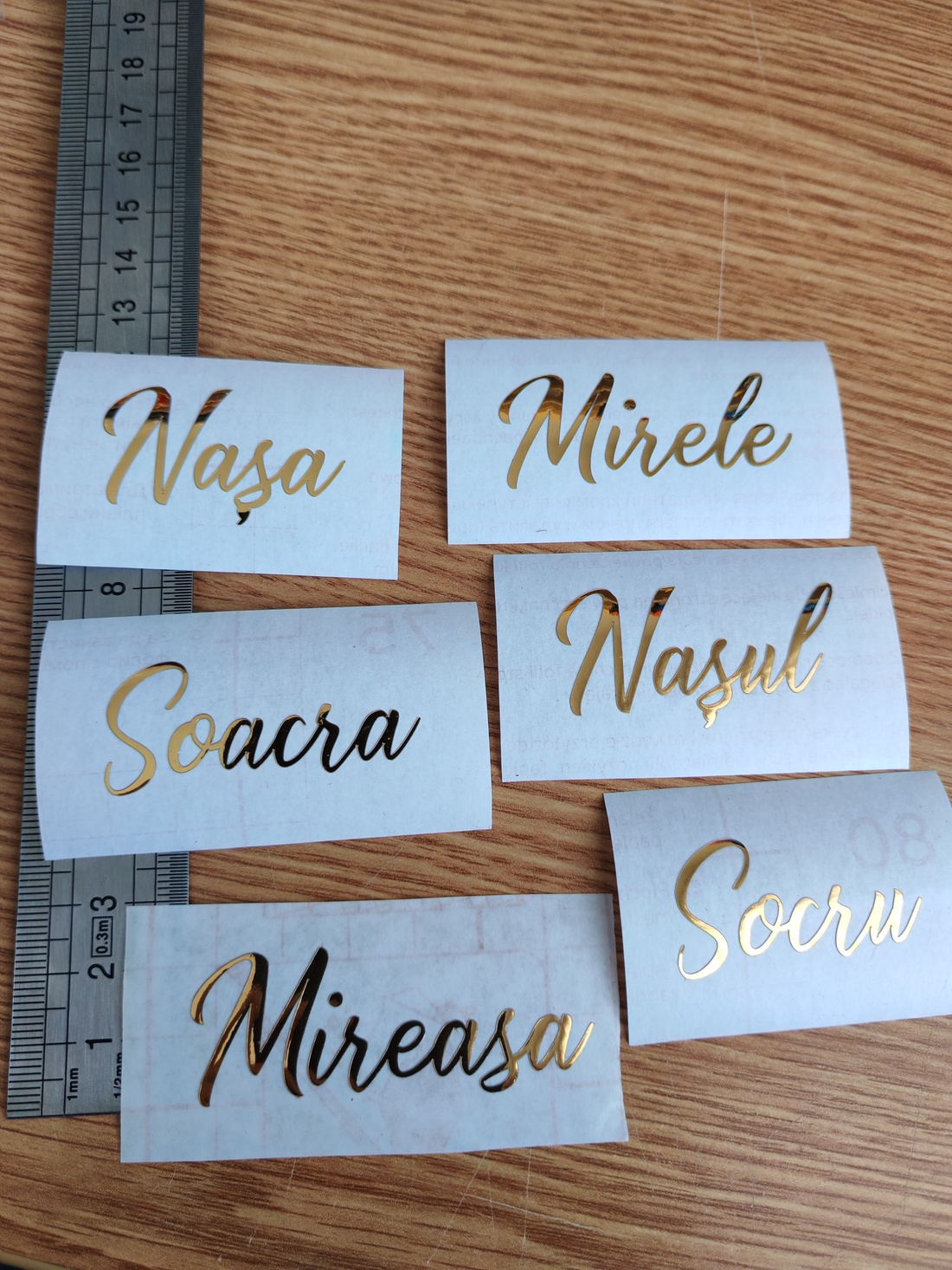 Stickere metalice auri personalizate - casă & stil de viață - produse de papetărie - pachet stickere - Artynos.ro