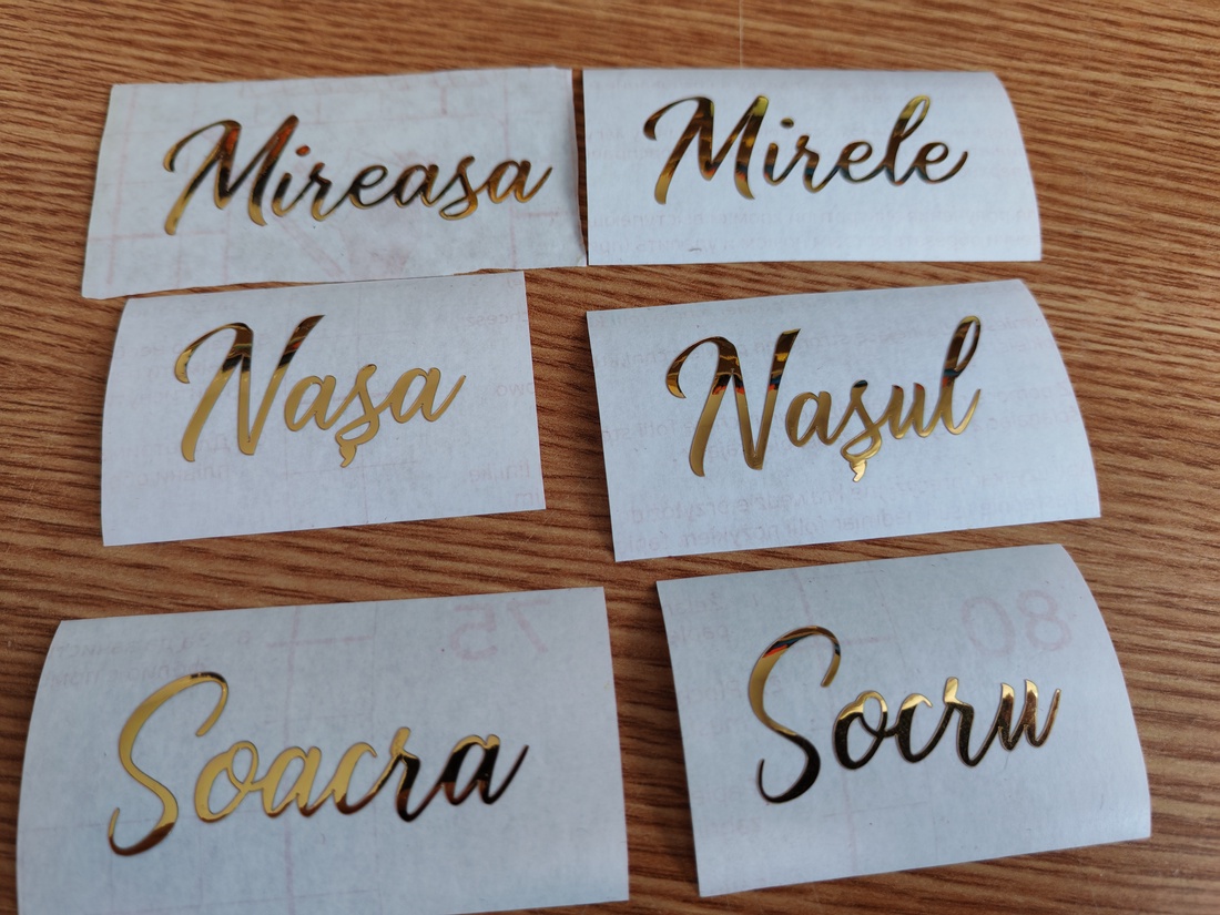 Stickere metalice auri personalizate - casă & stil de viață - produse de papetărie - pachet stickere - Artynos.ro