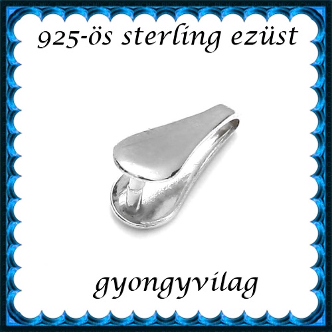Accesorii pentru bijuterii din argint 925: suport pandantiv, închidere pandantiv EMK 83 -  - Artynos.ro