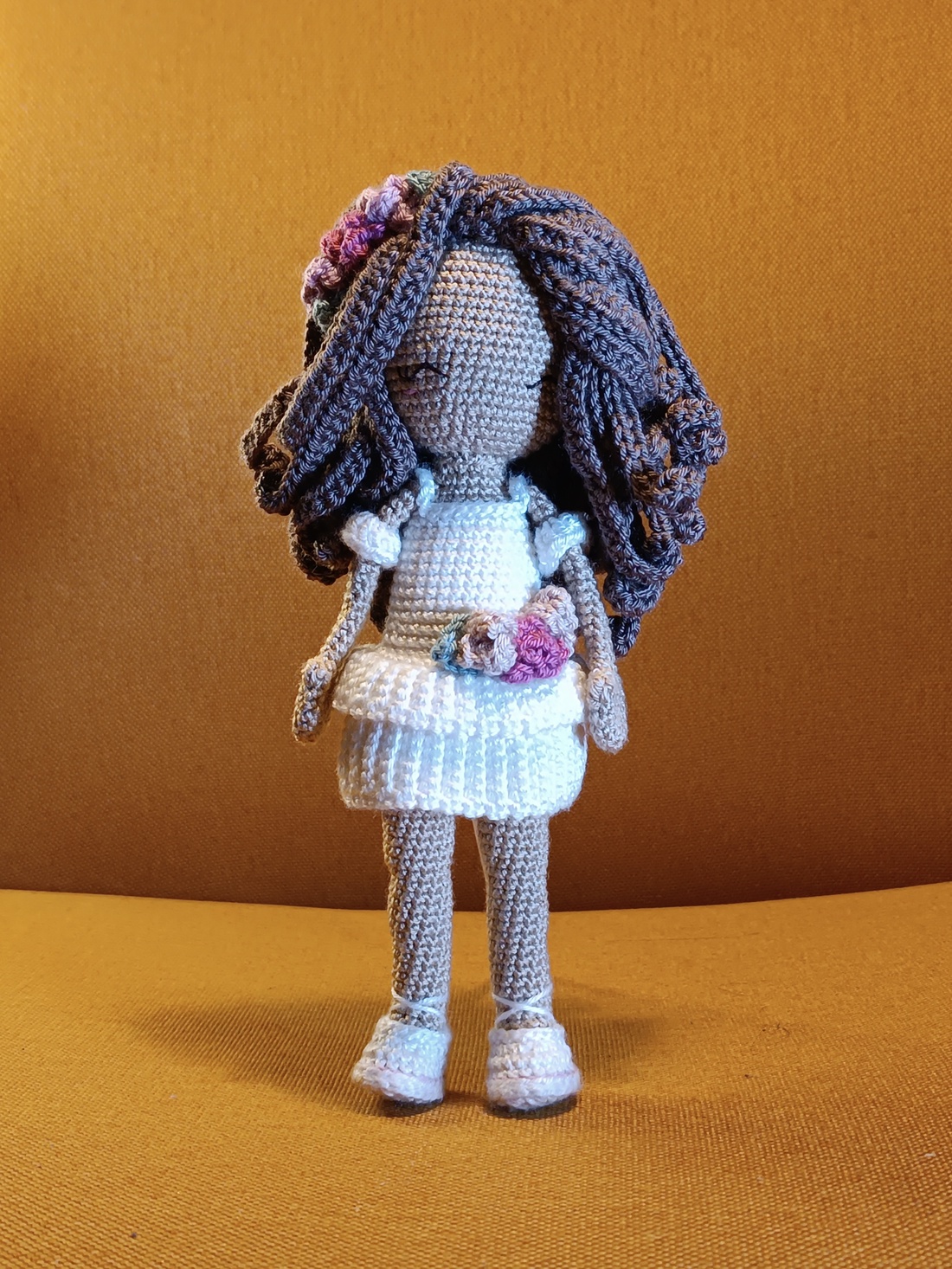 Păpușă croșetată manual - Balerina - jucării și echipamente pentru copii - plușuri - păpușă croșetată, păpușă de pluș - Artynos.ro