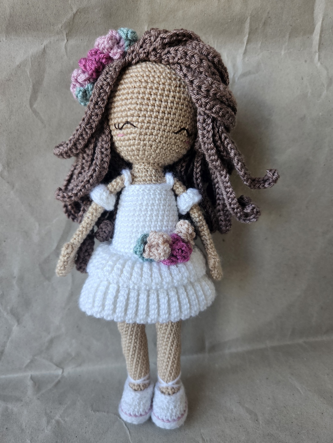 Păpușă croșetată manual - Balerina - jucării și echipamente pentru copii - plușuri - păpușă croșetată, păpușă de pluș - Artynos.ro