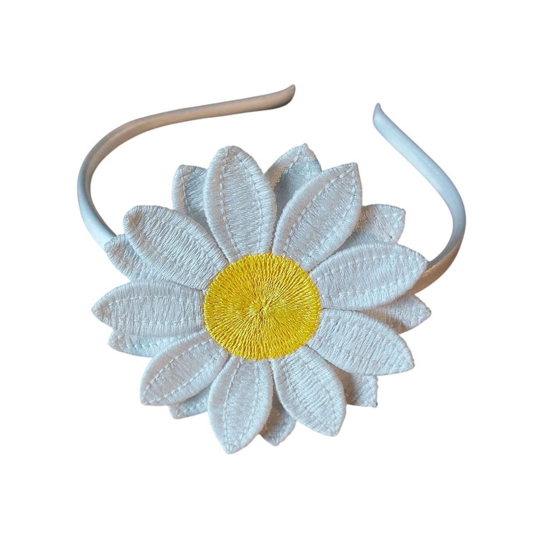 Cordeluta cu margareta 3D brodata - îmbrăcăminte și modă - accesorii păr - accesorii de păr - Artynos.ro Cordeluta cu margareta 3D brodata - îmbrăcăminte și modă - accesorii păr - accesorii de păr - Artynos.ro
