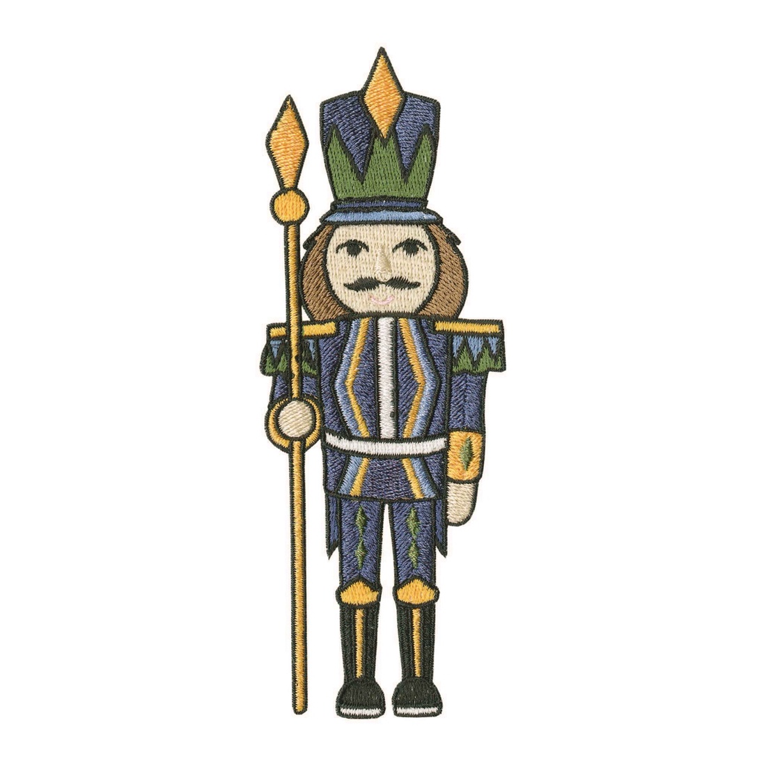 Spargator de Nuci 2D Brodat - Nutcracker - accesorii de crăciun - decorațiuni de crăciun de casă - decorațiuni pentru pomul de crăciun - Artynos.ro