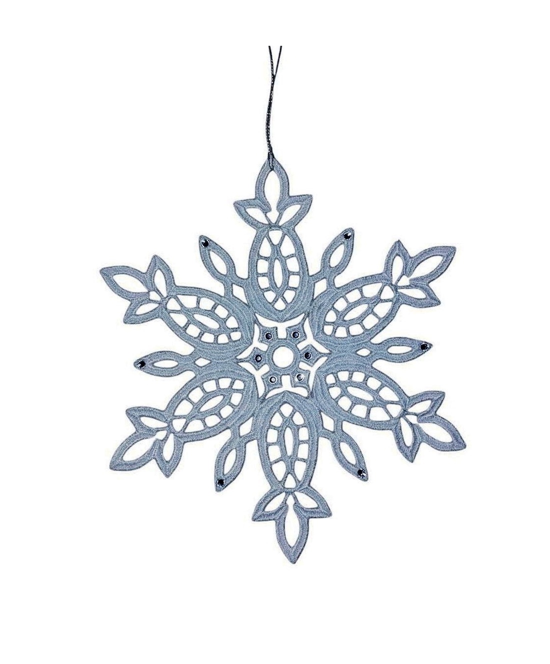 Fulg de Zapada 2D cu Cristale - crăciun - decorațiuni de crăciun de casă - globuri de crăciun - Artynos.ro