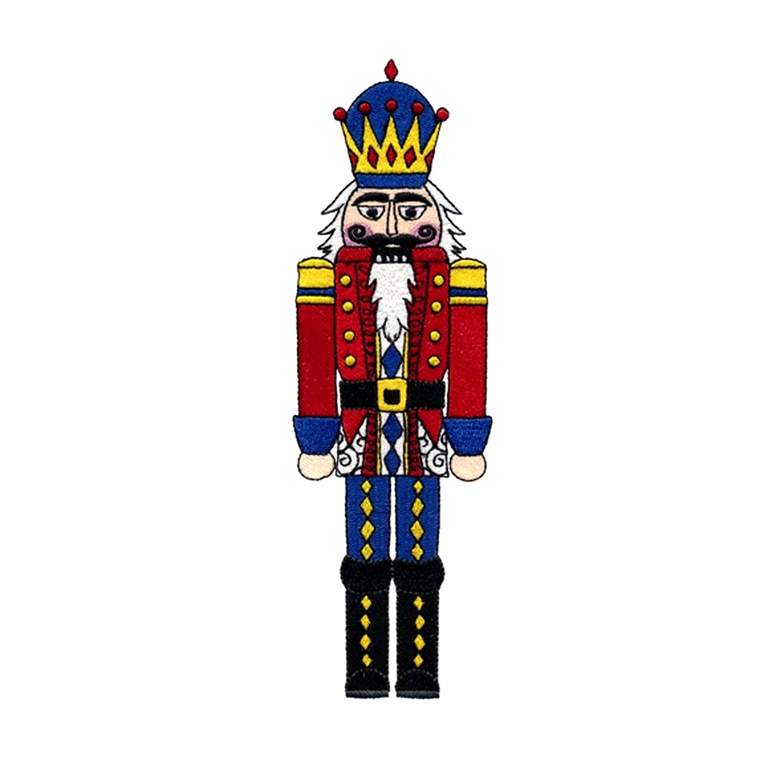 Spargatorul de Nuci 2D Brodat - crăciun - decorațiuni de crăciun de casă - figurine pentru pomul de crăciun - Artynos.ro