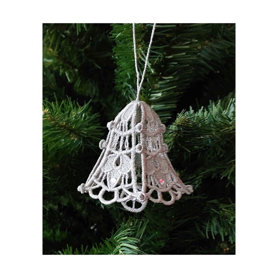 Clopotel 3D Argintiu - crăciun - decorațiuni de crăciun de casă - globuri de crăciun - Artynos.ro