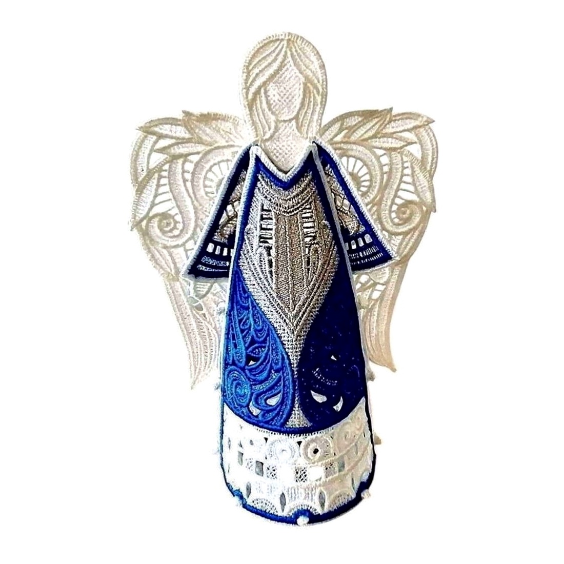 Inger varf brad 3D Brodat - crăciun - decorațiuni de crăciun de casă - figurine pentru pomul de crăciun - Artynos.ro