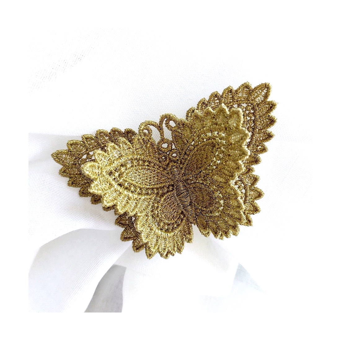 Brosa fluture 3D Auriu Ancient - bijuterii - mărțișor - Artynos.ro