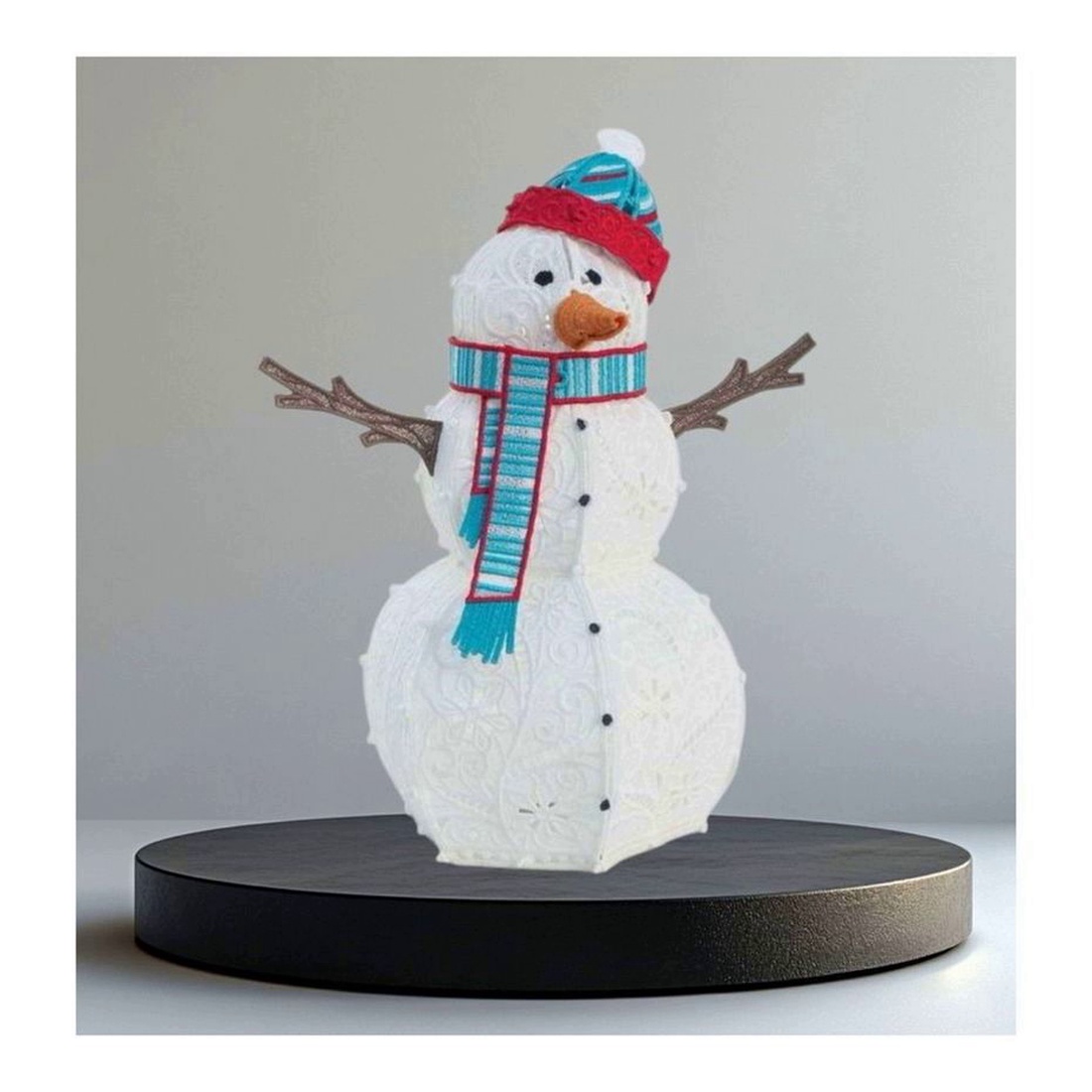 Om de Zapada Volumetric Brodat - crăciun - decorațiuni de crăciun de casă - figurine pentru pomul de crăciun - Artynos.ro