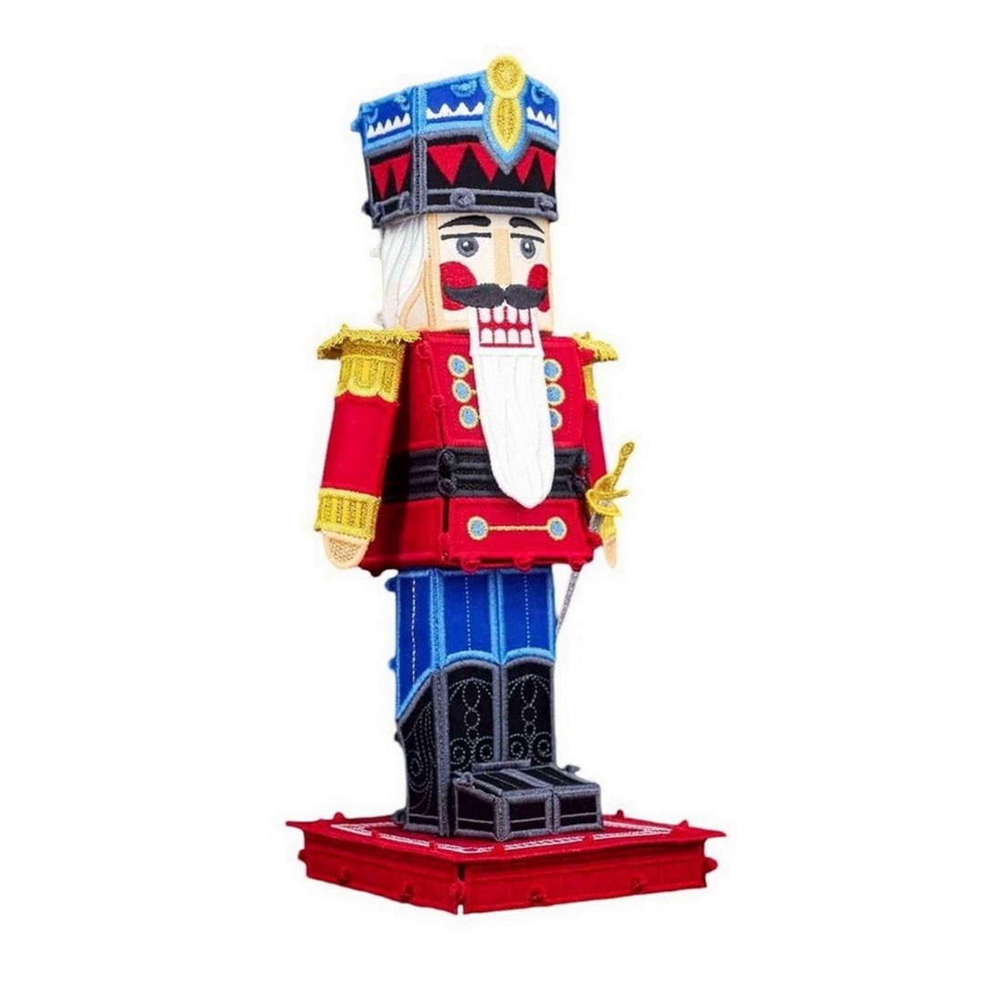Spargator de Nuci 3D Brodat - Nutcracker - crăciun - decorațiuni de crăciun de casă - figurine pentru pomul de crăciun - Artynos.ro