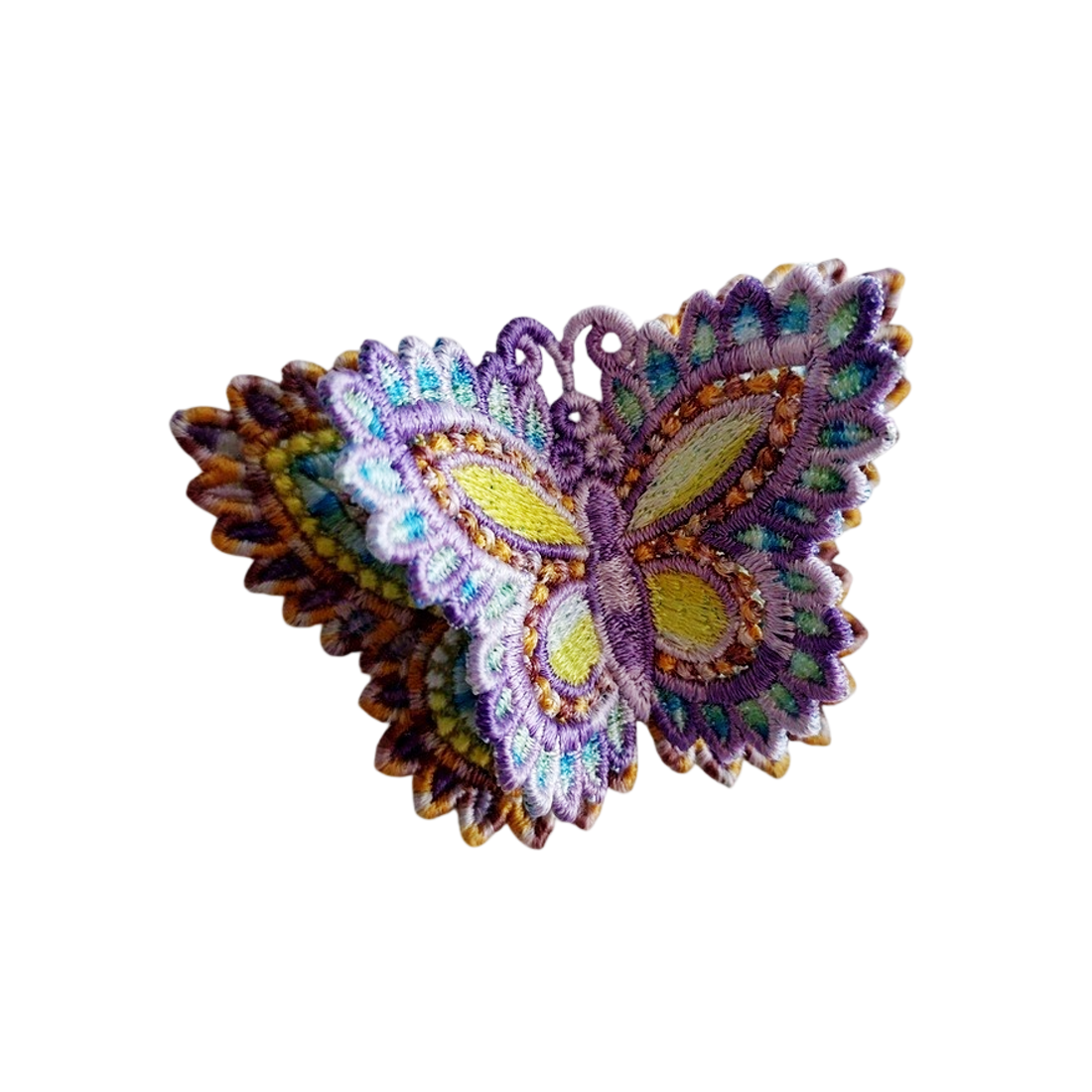 Brosa Fluture dublu degrade - bijuterii - broșe - Artynos.ro