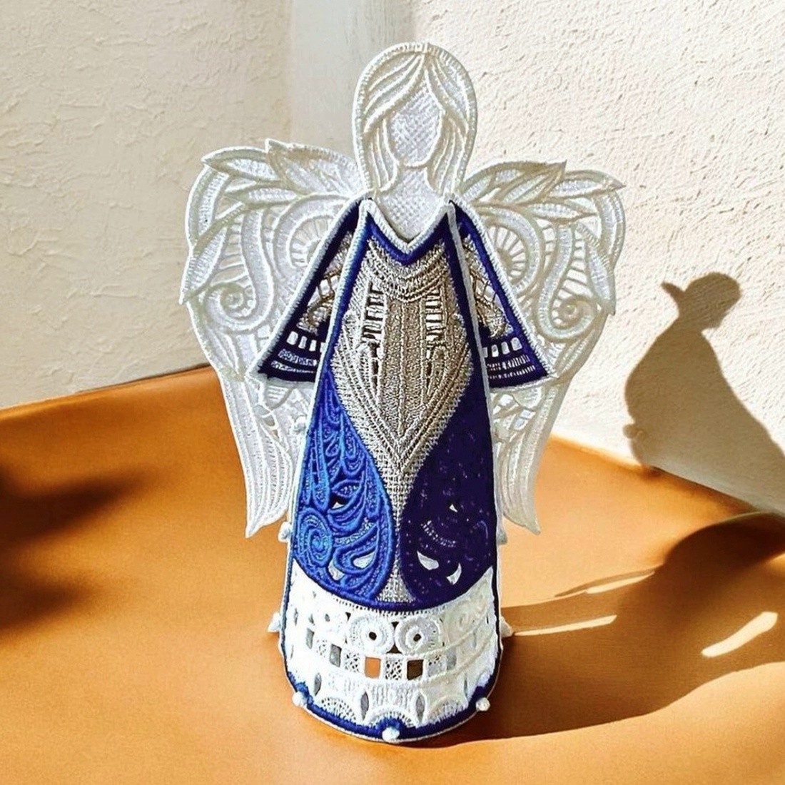 Inger varf brad 3D Brodat - crăciun - decorațiuni de crăciun de casă - figurine pentru pomul de crăciun - Artynos.ro