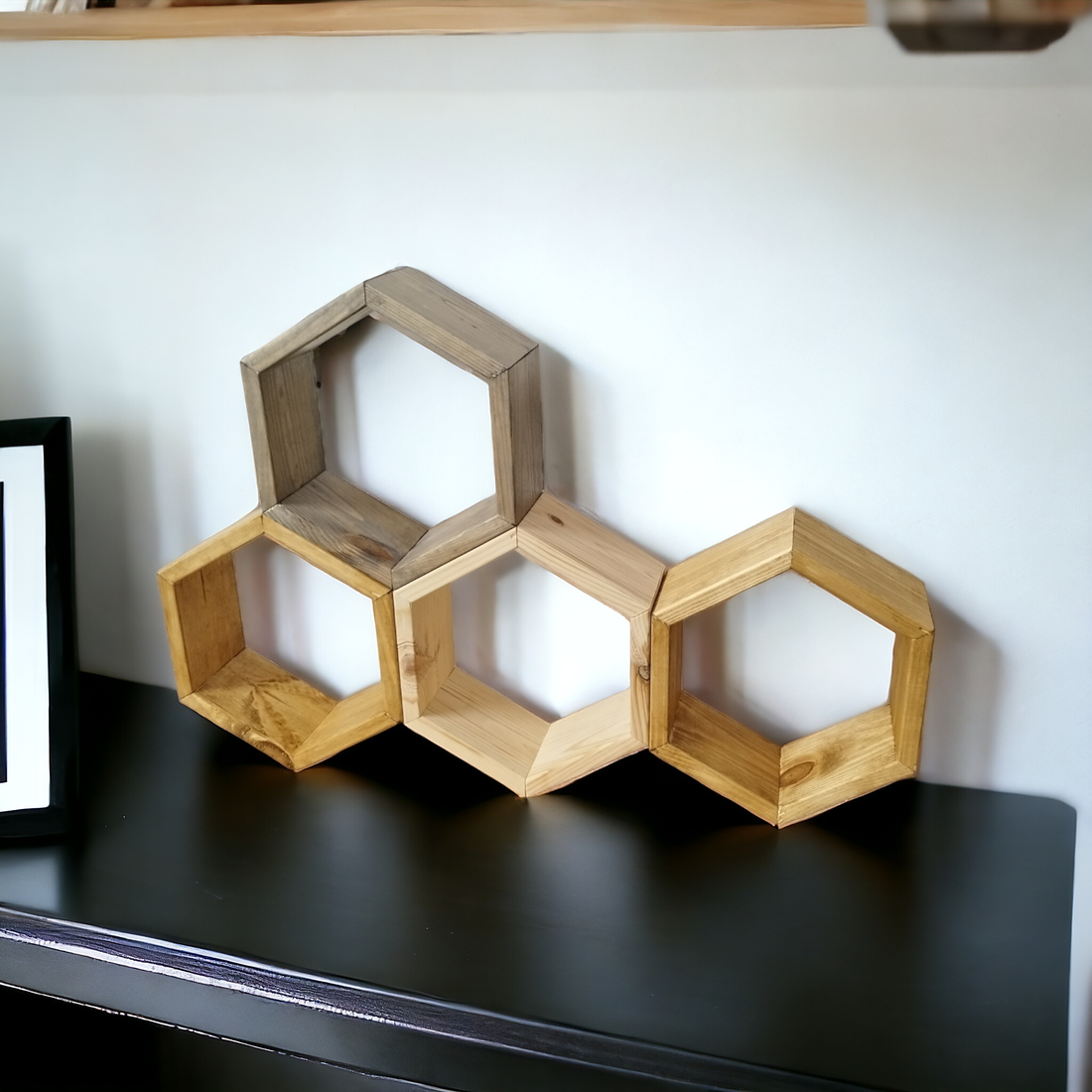 Hexagon raft - casă & stil de viață - accesorii pentru decorat casa - decorațiuni de pereți, decorațiuni suspendate - autocolante perete - Artynos.ro