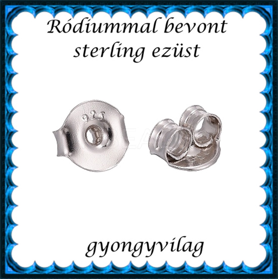 Fermoar pentru bijuterii din argint 925: fermoar pentru cercei, dop EFK B 27-6r capăt 2 buc/pachet - - Artynos.ro Fermoar pentru bijuterii din argint 925: fermoar pentru cercei, dop EFK B 27-6r capăt 2 buc/pachet - - Artynos.ro