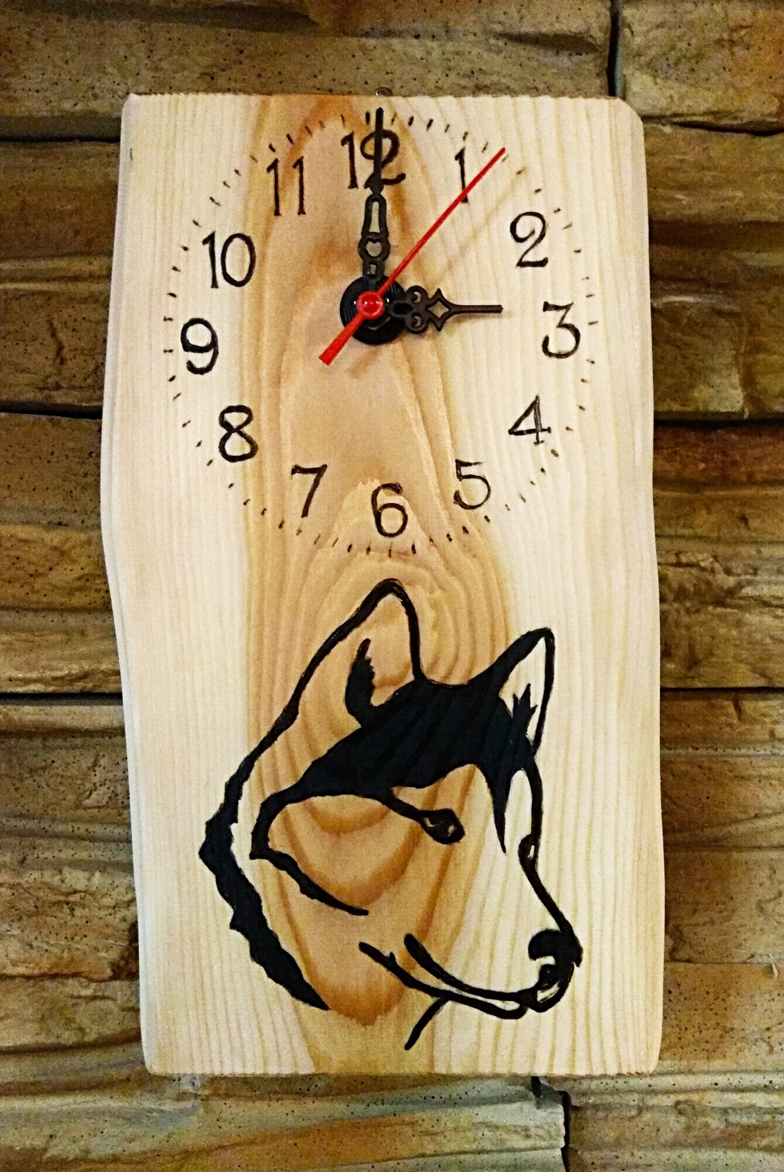 Husky câine ceas de perete - - Artynos.ro Husky câine ceas de perete - - Artynos.ro