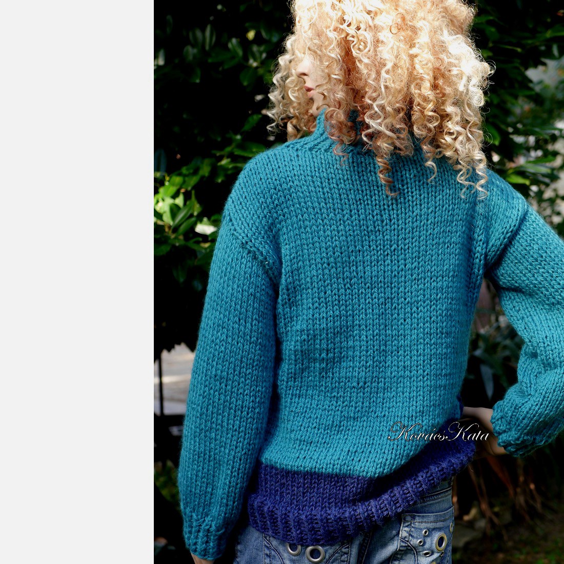 BERILL MERINO - pulover extravagant, gros, tricotat manual din lână fină - îmbrăcăminte și modă - haine damă - hanorace, cardigane - Artynos.ro