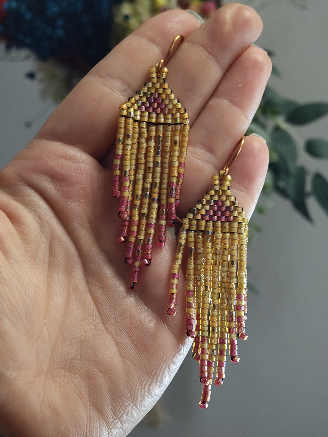 Cercei franjuri mărgele Myiuki - bijuterii - cercei - Artynos.ro