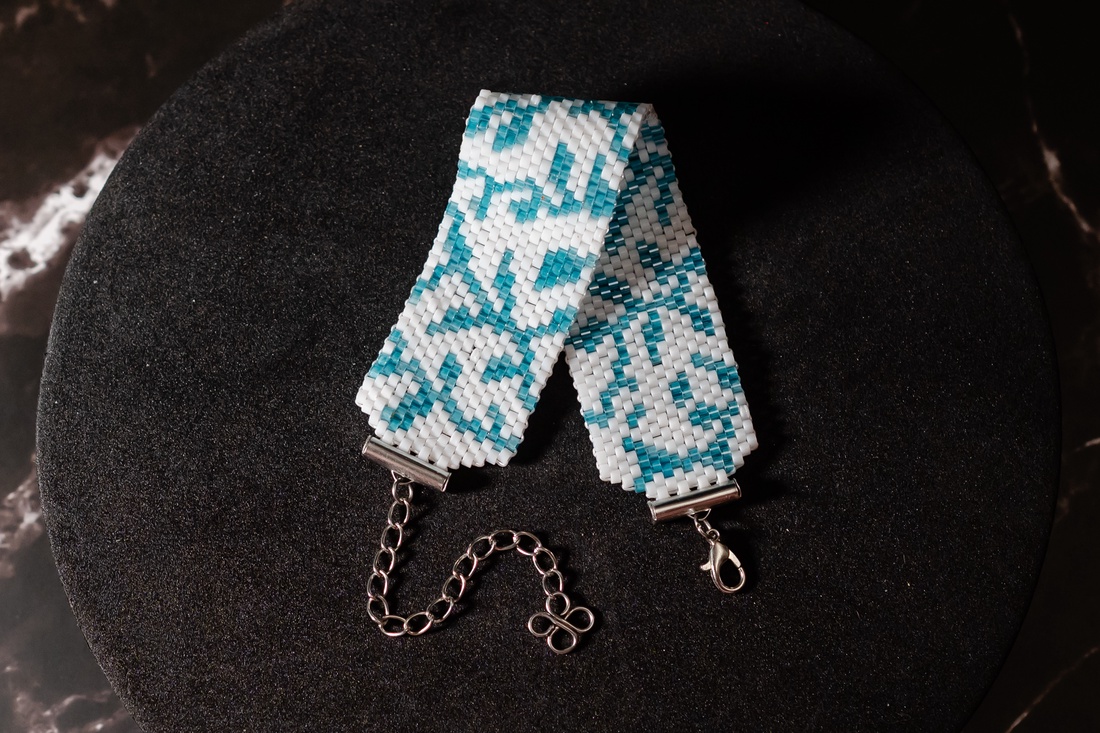 Brățară țesută mărgele miyuki - model Spring - bijuterii - brățări - brățări din mărgele - Artynos.ro