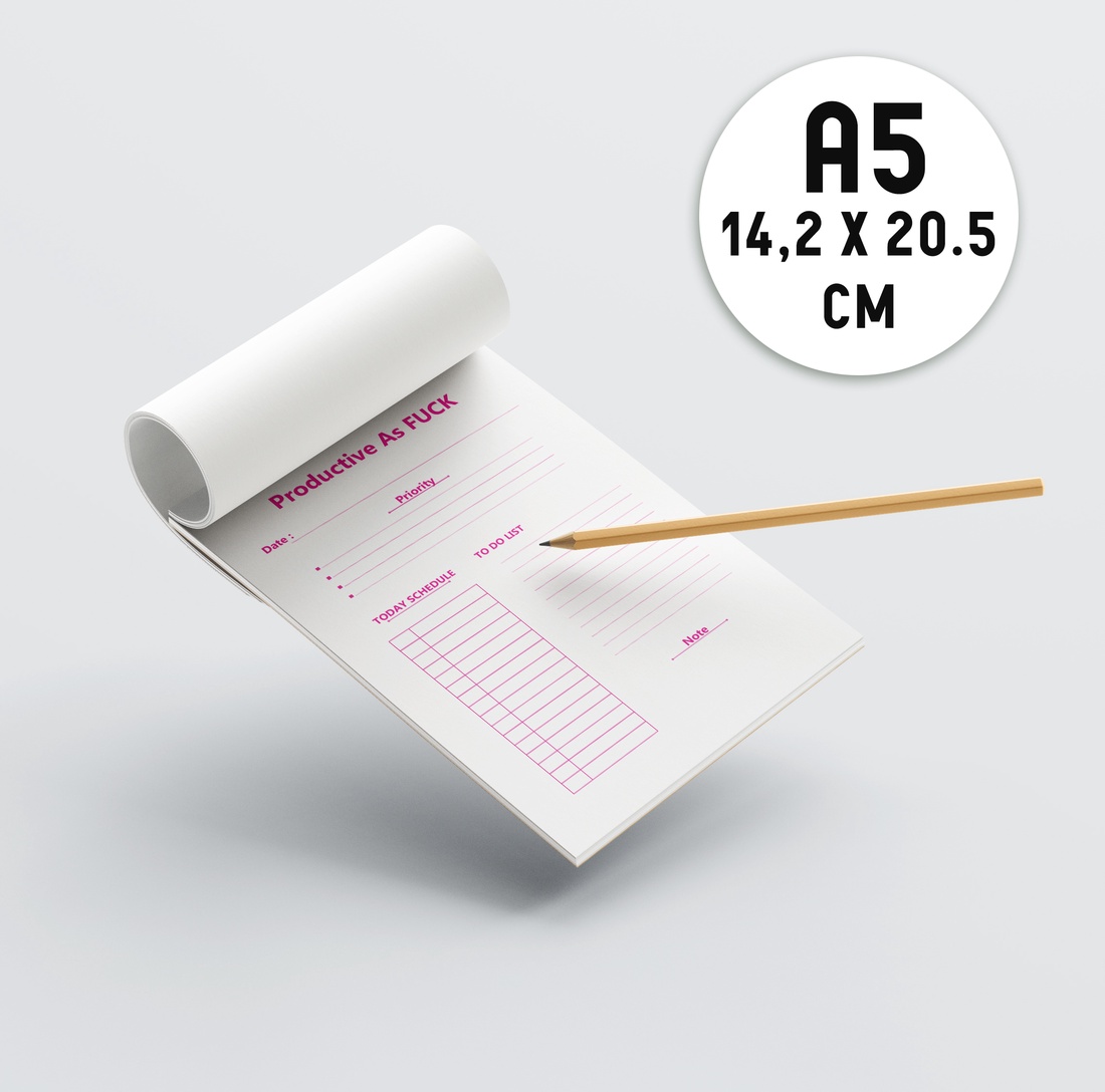 Set carnet dimensiune A5, blocnotes patrate si creion, model Productive as Fuck - casă & stil de viață - papetărie de hârtie - caiete și jurnal - Artynos.ro Set carnet dimensiune A5, blocnotes patrate si creion, model Productive as Fuck - casă & stil de viață - papetărie de hârtie - caiete și jurnal - Artynos.ro
