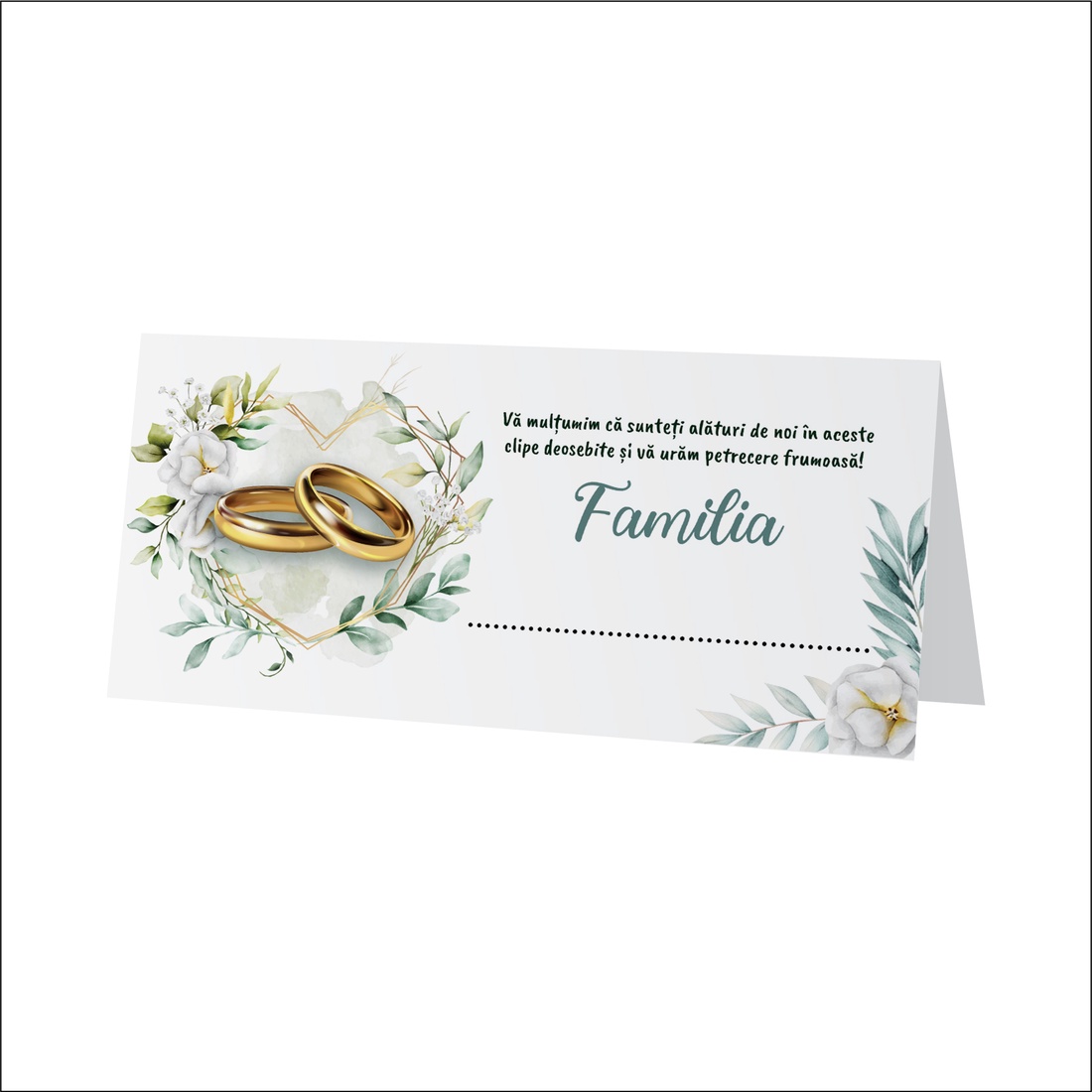 Plic de bani pentru nunta, model elegant cu verighete aurii, inima din flori albe, frunze verzi, mesaj de multumire - accesorii nuntă - amintiri și cadouri de nuntă - cadou nuntă - plic de bani, card - Artynos.ro Plic de bani pentru nunta, model elegant cu verighete aurii, inima din flori albe, frunze verzi, mesaj de multumire - accesorii nuntă - amintiri și cadouri de nuntă - cadou nuntă - plic de bani, card - Artynos.ro