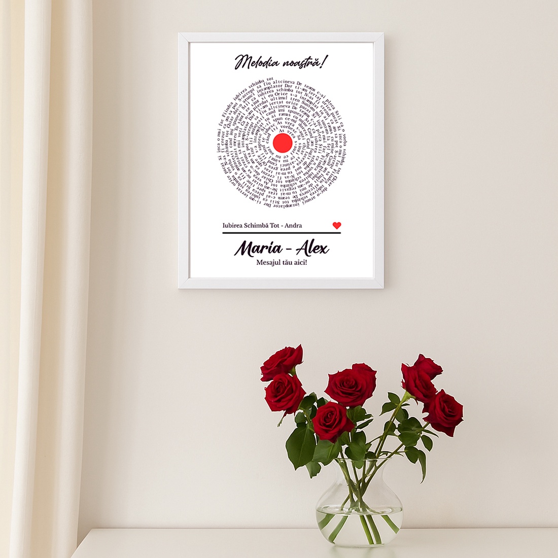 Tablou personalizat Melodia noastră  Cadou romantic pentru cuplu - casă & stil de viață - accesorii pentru decorat casa - picturi murale - panouri și tablouri, panouri decorative - Artynos.ro Tablou personalizat Melodia noastră  Cadou romantic pentru cuplu - casă & stil de viață - accesorii pentru decorat casa - picturi murale - panouri și tablouri, panouri decorative - Artynos.ro