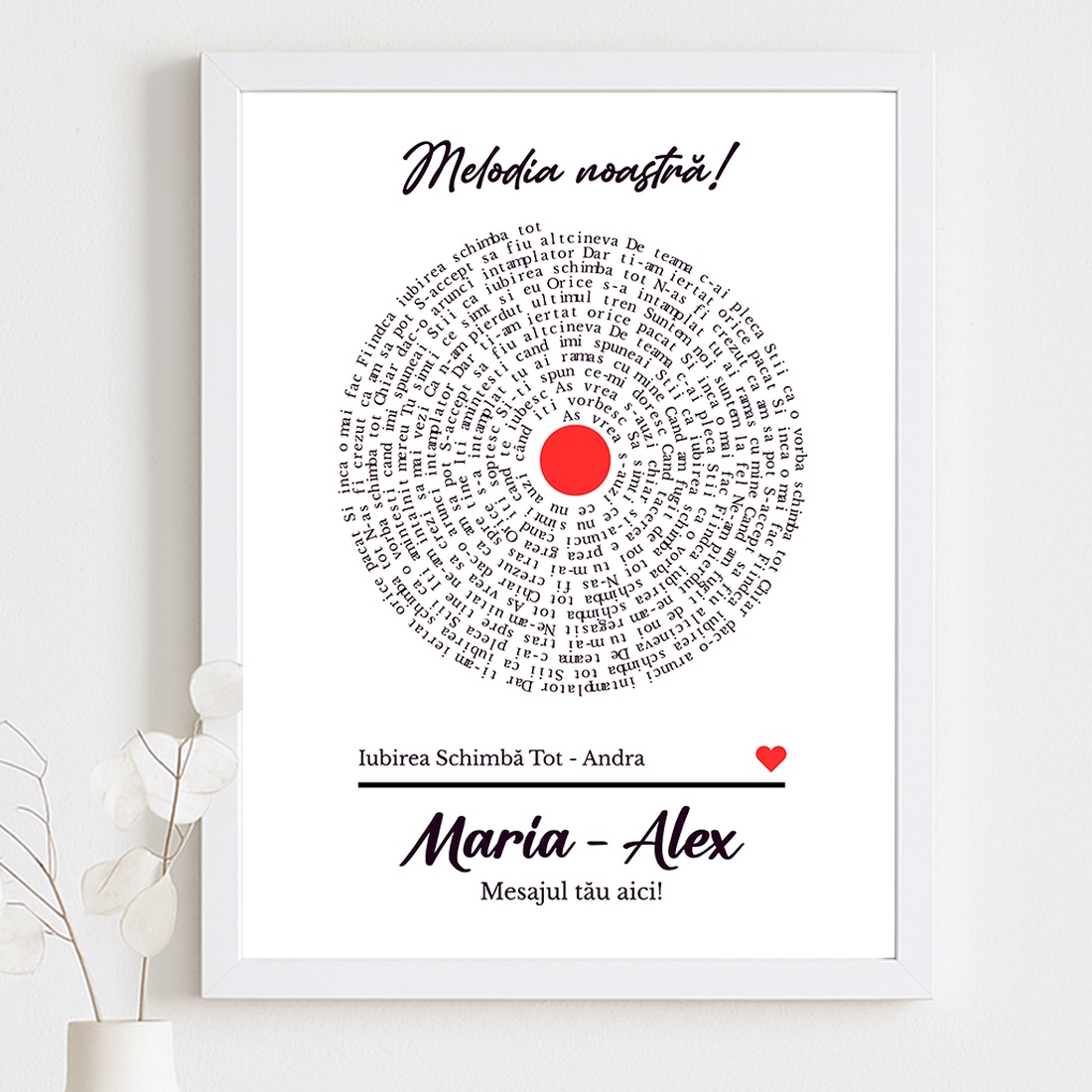 Tablou personalizat Melodia noastră  Cadou romantic pentru cuplu - casă & stil de viață - accesorii pentru decorat casa - picturi murale - panouri și tablouri, panouri decorative - Artynos.ro Tablou personalizat Melodia noastră  Cadou romantic pentru cuplu - casă & stil de viață - accesorii pentru decorat casa - picturi murale - panouri și tablouri, panouri decorative - Artynos.ro