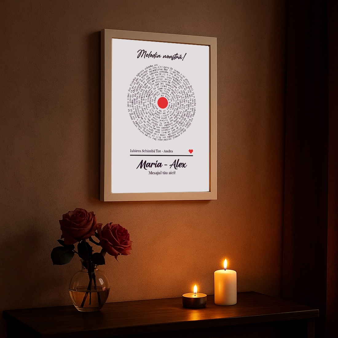 Tablou personalizat Melodia noastră  Cadou romantic pentru cuplu - casă & stil de viață - accesorii pentru decorat casa - picturi murale - panouri și tablouri, panouri decorative - Artynos.ro Tablou personalizat Melodia noastră  Cadou romantic pentru cuplu - casă & stil de viață - accesorii pentru decorat casa - picturi murale - panouri și tablouri, panouri decorative - Artynos.ro