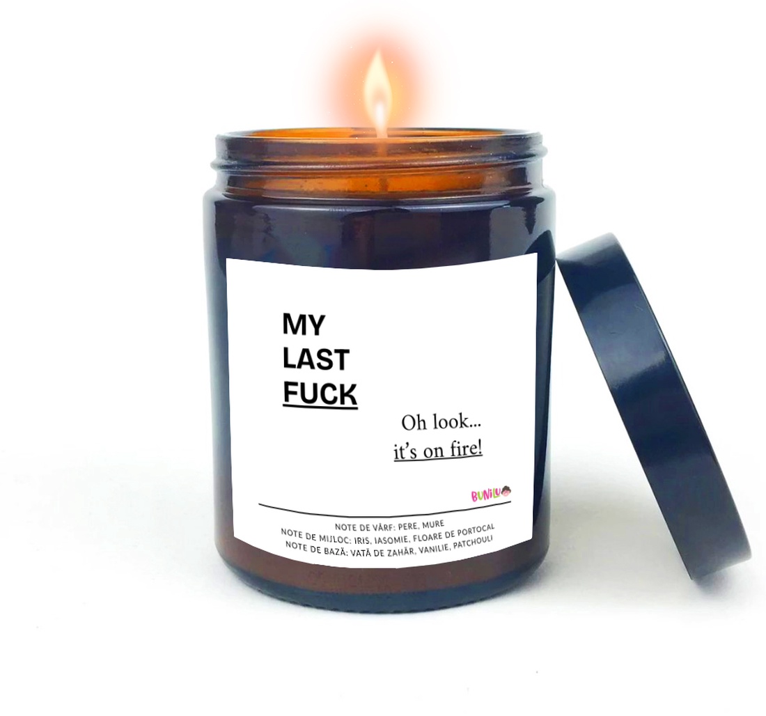 Lumanare parfumata din ceara naturala, in recipient de sticla cu capac, cadou cu eticheta amuzanta - casă & stil de viață - lumânări, parfumuri, arome - lumânare - lumânări artizanale - Artynos.ro