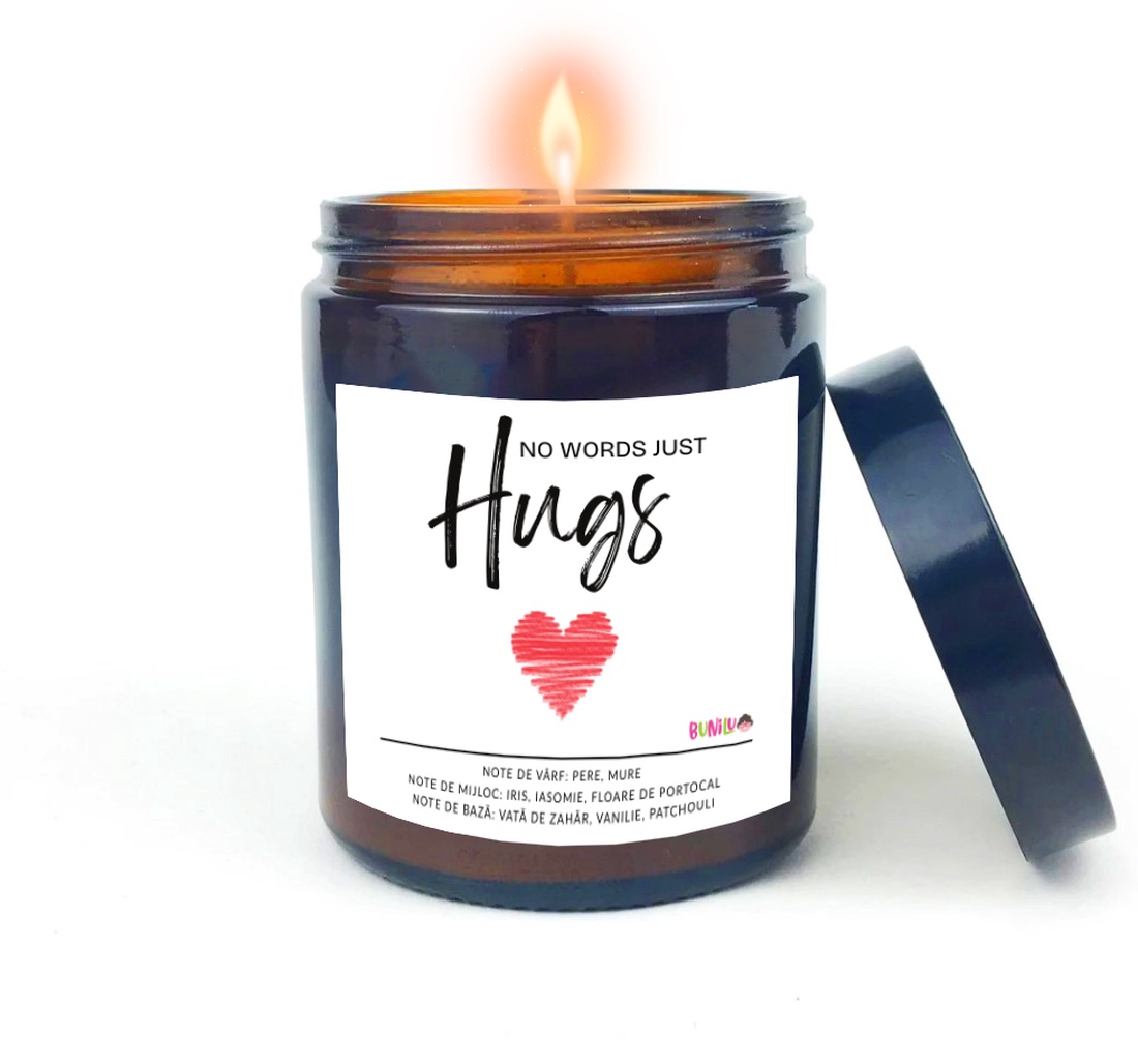 Lumanare parfumata din ceara naturala, in recipient de sticla cu capac, cadou cu eticheta Iubire - casă & stil de viață - lumânări, parfumuri, arome - lumânare - lumânări artizanale - Artynos.ro