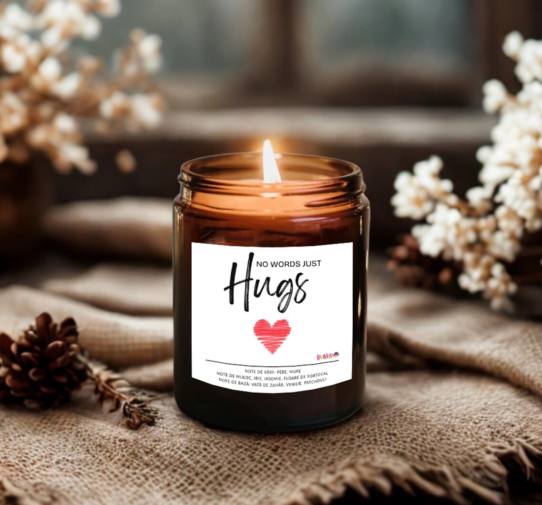 Lumanare parfumata din ceara naturala, in recipient de sticla cu capac, cadou cu eticheta Iubire - casă & stil de viață - lumânări, parfumuri, arome - lumânare - lumânări artizanale - Artynos.ro