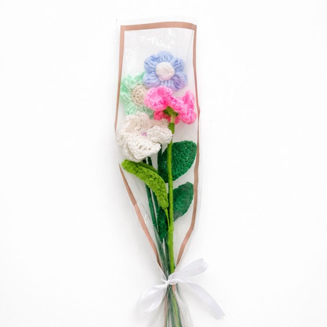 Buchet flori crosetate handmade � Flori decorative textile multicolore - casă & stil de viață - decorațiuni de casă - accesorii florale - buchete de flori - Artynos.ro