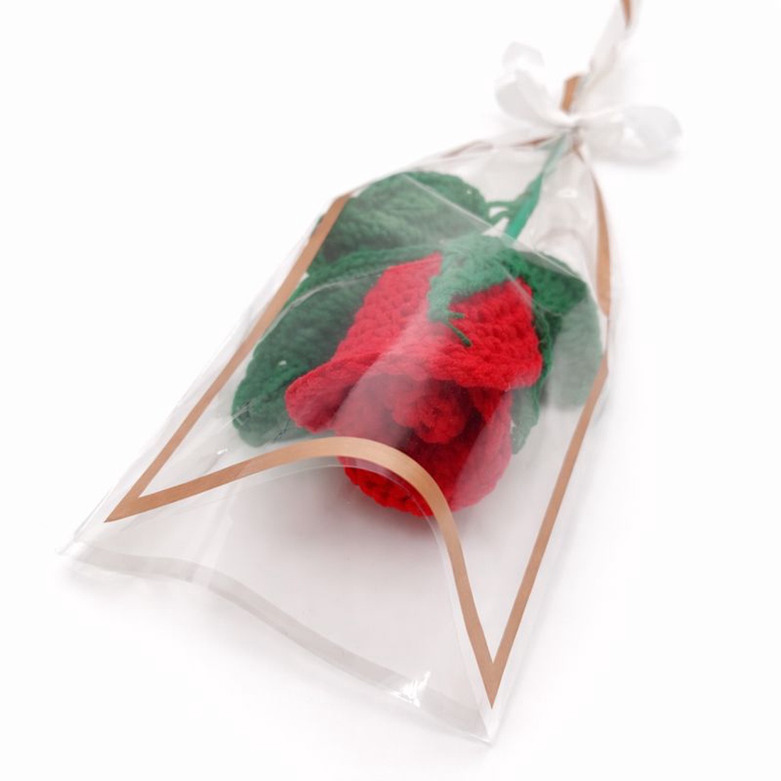 Trandafir rosu, floare textila ambalata - casă & stil de viață - decorațiuni de casă - accesorii florale - buchete de flori - Artynos.ro