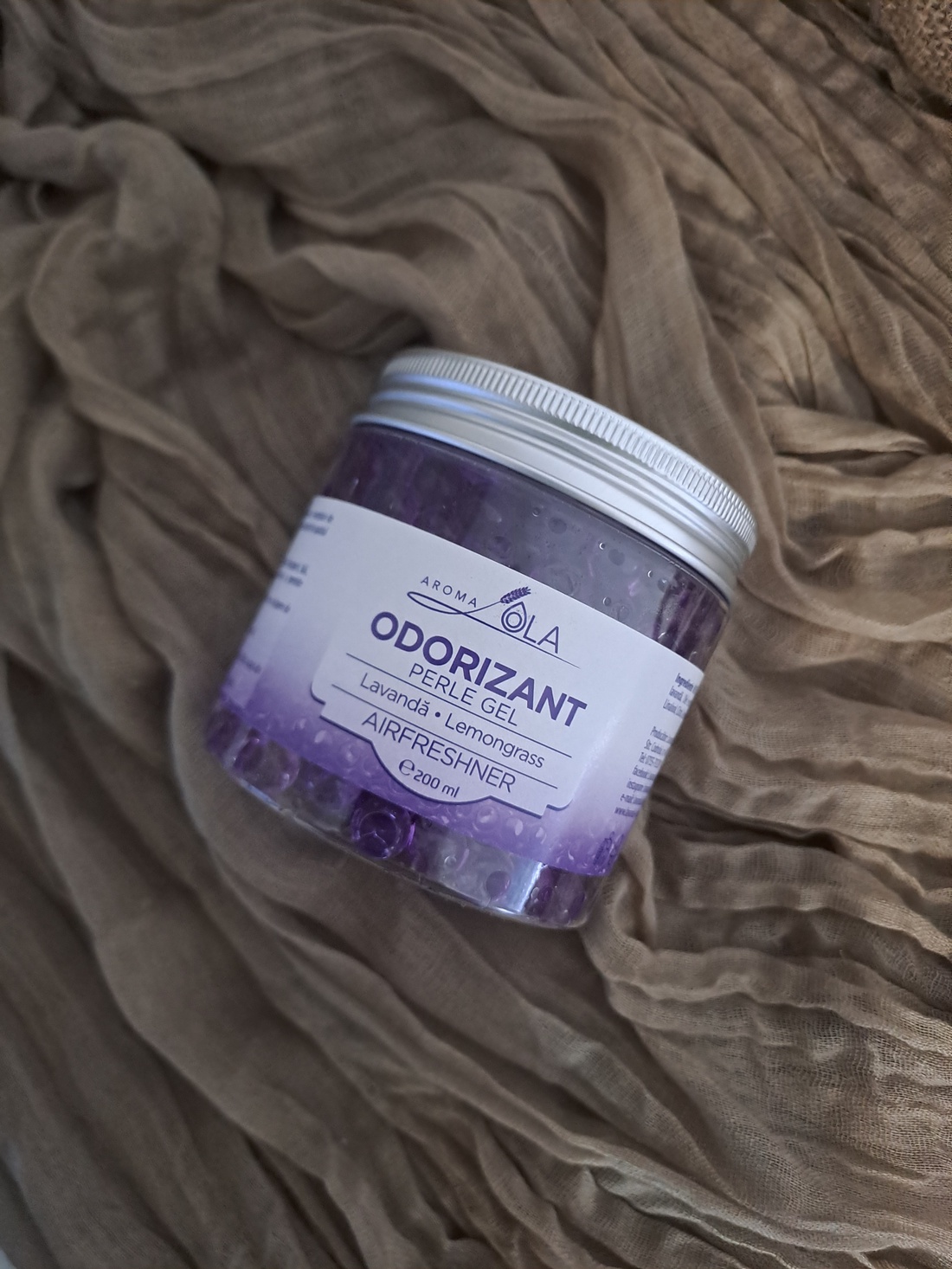 Odorizant cu perle gel lavandă ,lemongrass Lola Natural Beauty - casă & stil de viață - lumânări, parfumuri, arome - difuzor de arome - Artynos.ro