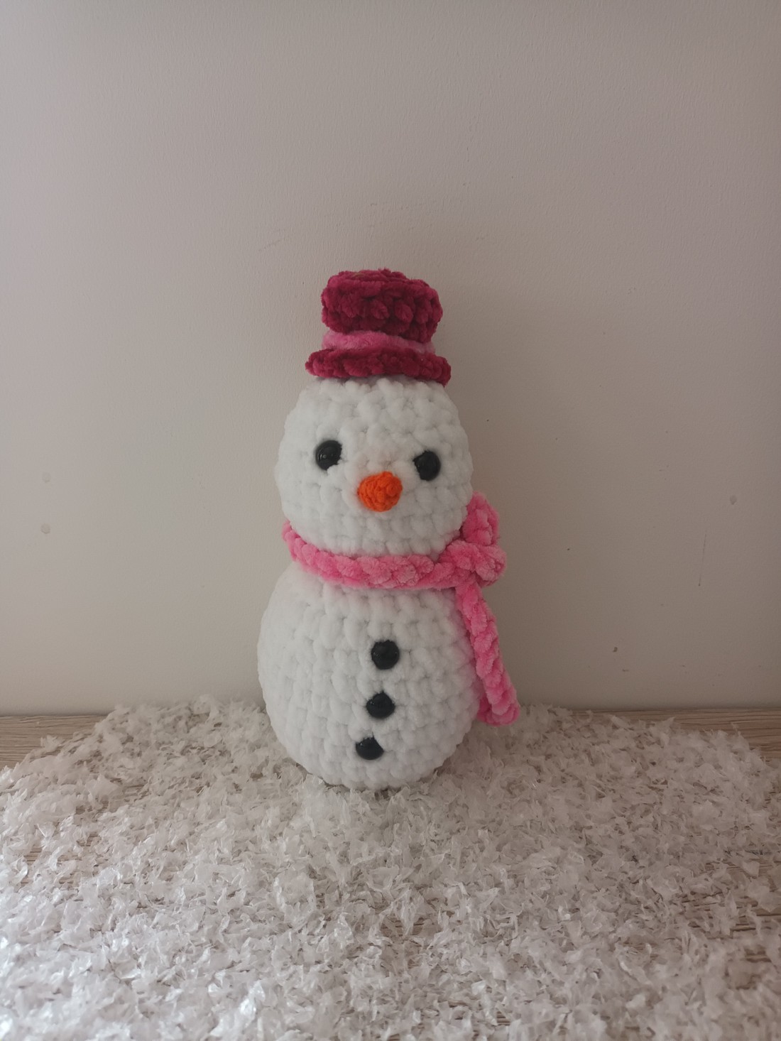 Om de zăpadă Amigurumi (om de zăpadă) - crăciun - cadouri de moș crăciun - cadouri de moș crăciun - Artynos.ro