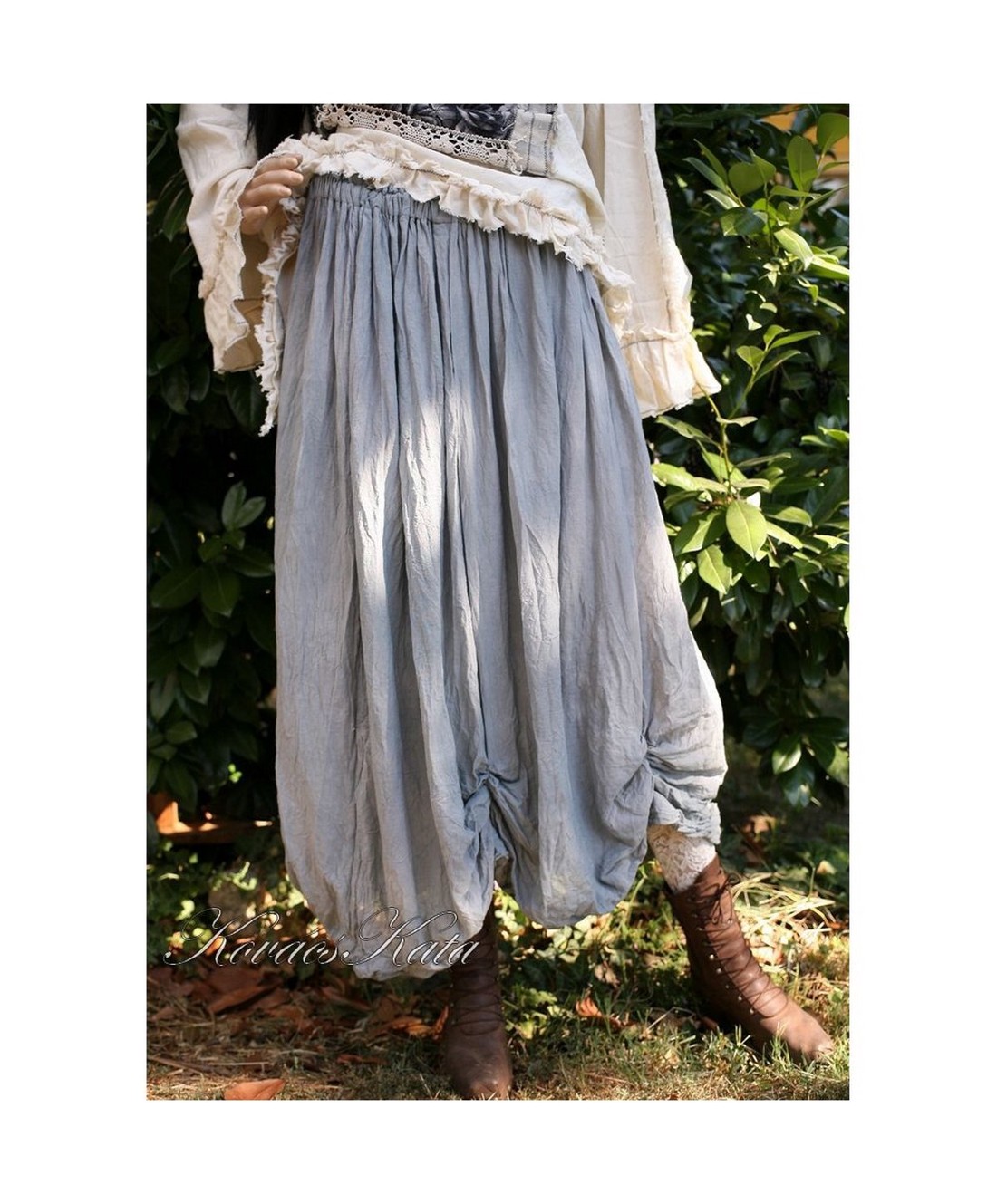 RACHEL - fustă lagenlook din in IN COLOUR! - îmbrăcăminte și modă - haine damă - fustă damă - Artynos.ro
