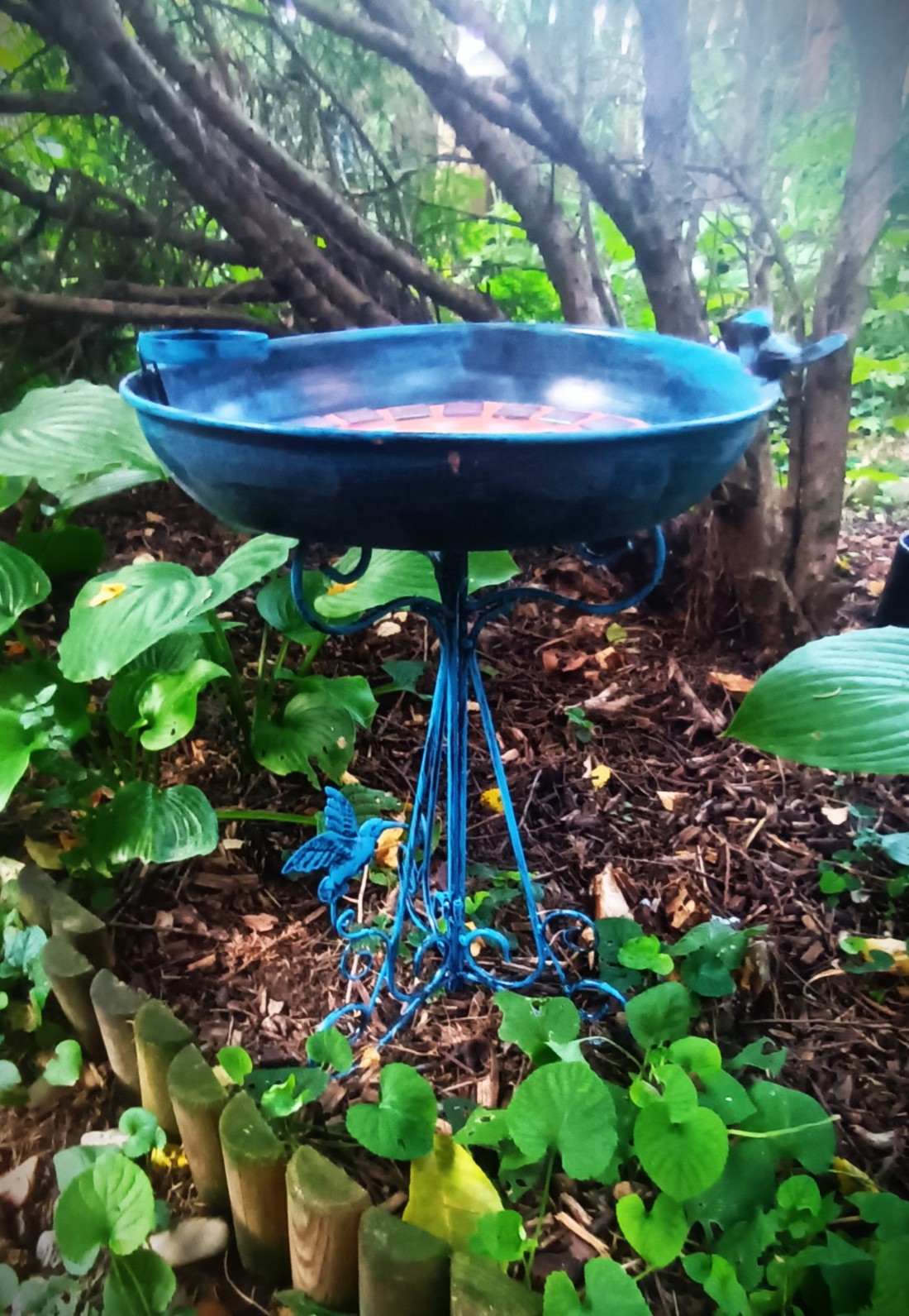 REKREDENC - Mâncător de păsări mozaic cu suport (44) - casă & stil de viață - accesorii pentru casă și grădină - hrănitoare păsări - Artynos.ro