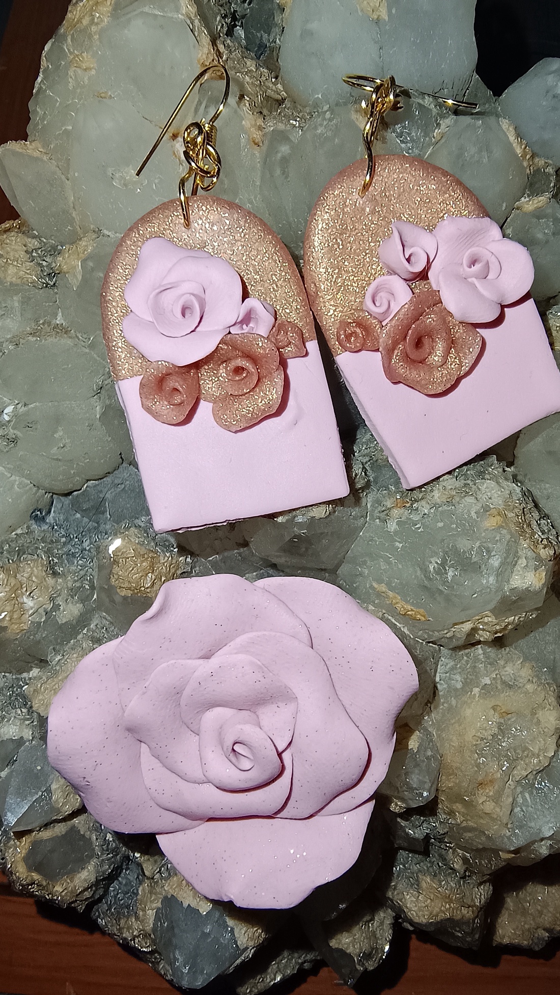 Dusty rose gold - bijuterii - seturi de bijuterii - Artynos.ro