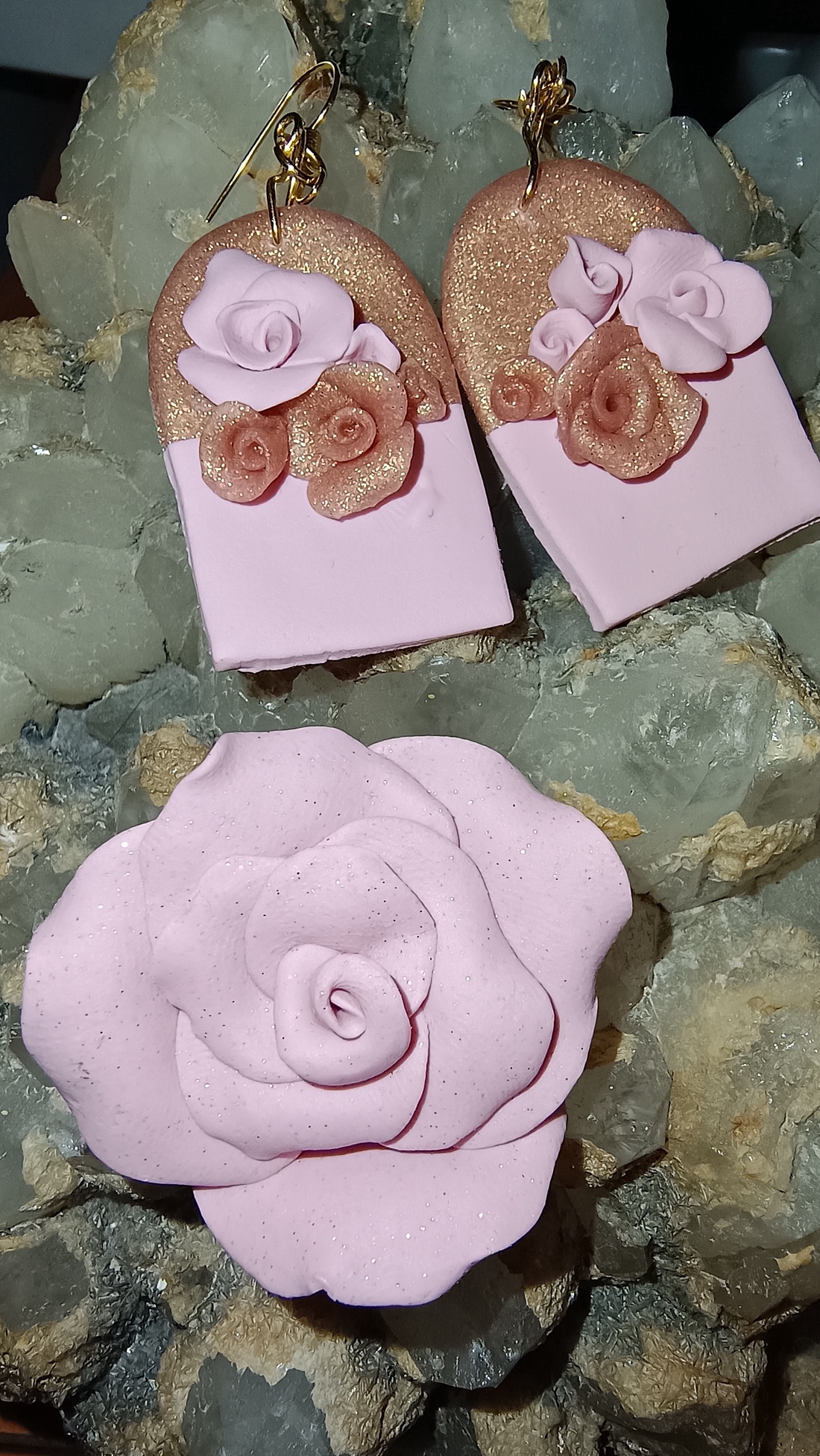 Dusty rose gold - bijuterii - seturi de bijuterii - Artynos.ro