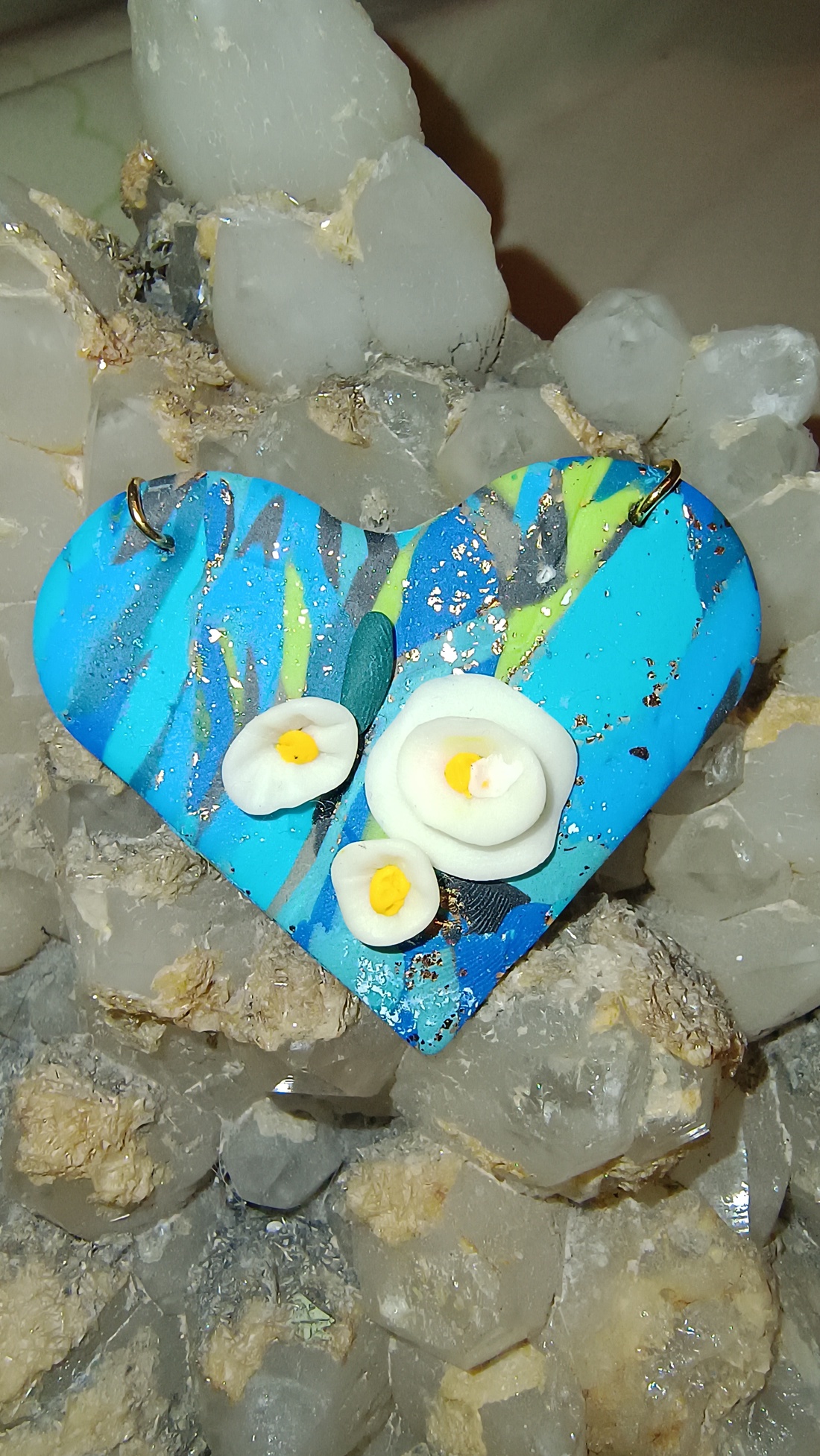 Inima albastra - bijuterii - coliere - pandative - Artynos.ro