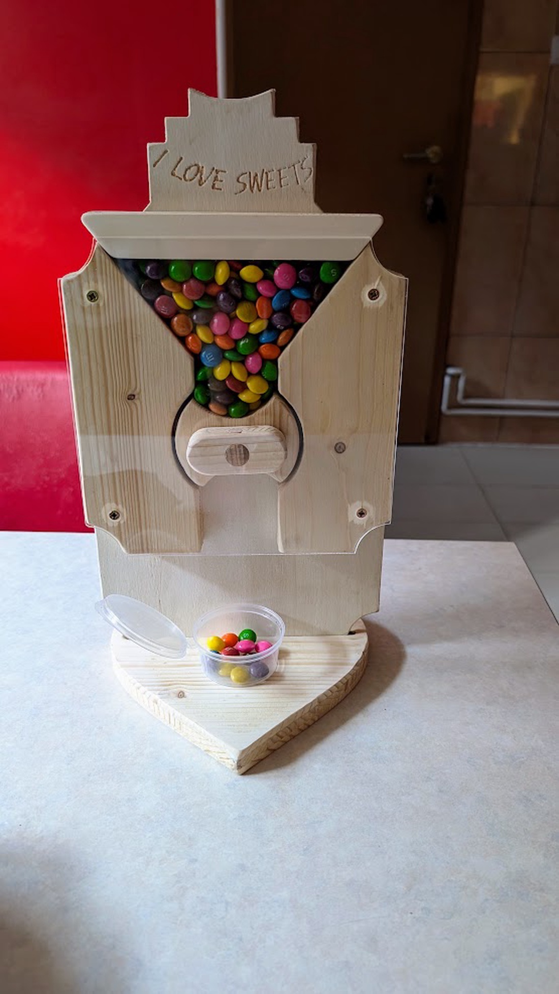 Dozator bomboane mici 20x35x3.5cm - casă & stil de viață - decorațiuni de casă - decorațiuni de masă și rafturi - decorațiuni de masă - Artynos.ro
