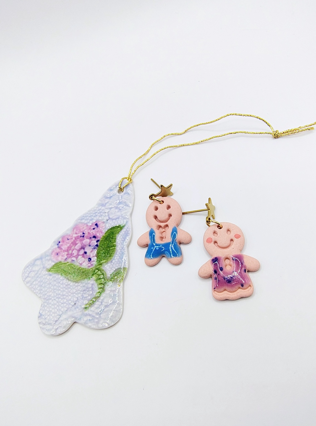 Cercei Gingerbread  - bijuterii - cercei - cercei cu figurine - Artynos.ro