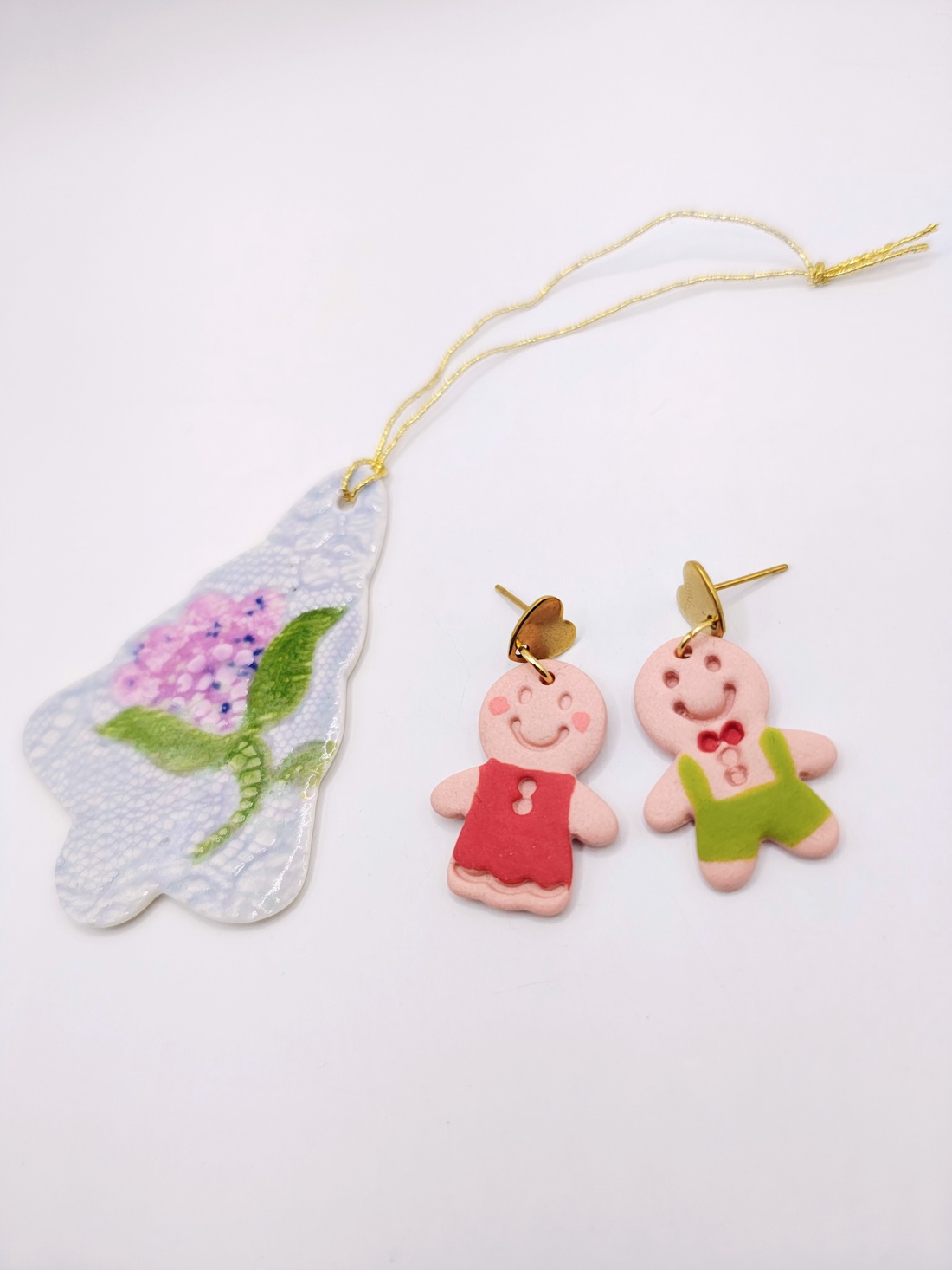 Cercei Gingerbread  - bijuterii - cercei - cercei cu figurine - Artynos.ro