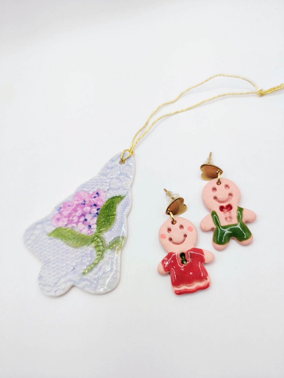 Cercei Gingerbread  - bijuterii - cercei - cercei cu figurine - Artynos.ro