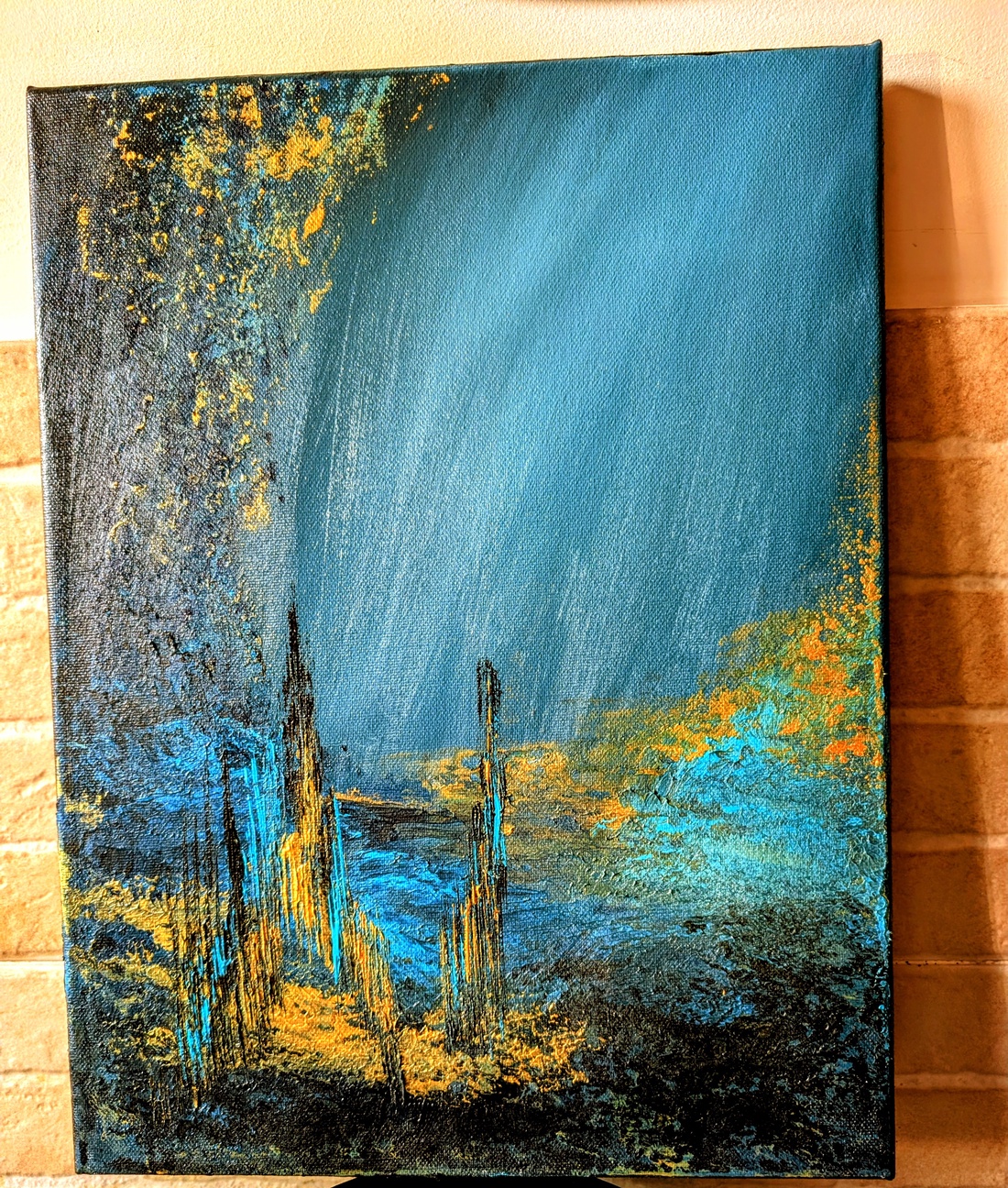 Magic in blue - arte vizuale și accesorii  - picturi - picturi în tehnică mixtă - Artynos.ro