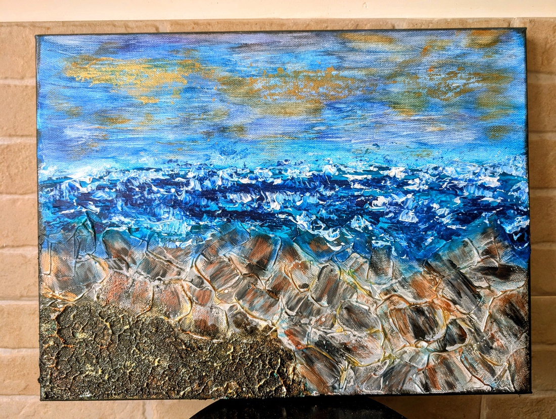 Peisaj marin - arte vizuale și accesorii  - picturi - pictură acrilică - Artynos.ro