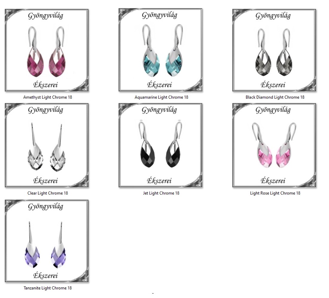 Cercei Swarovski cu închidere din argint 925 SSZE-SW6565-F18 - bijuterii - cercei - cercei agățați - Artynos.ro