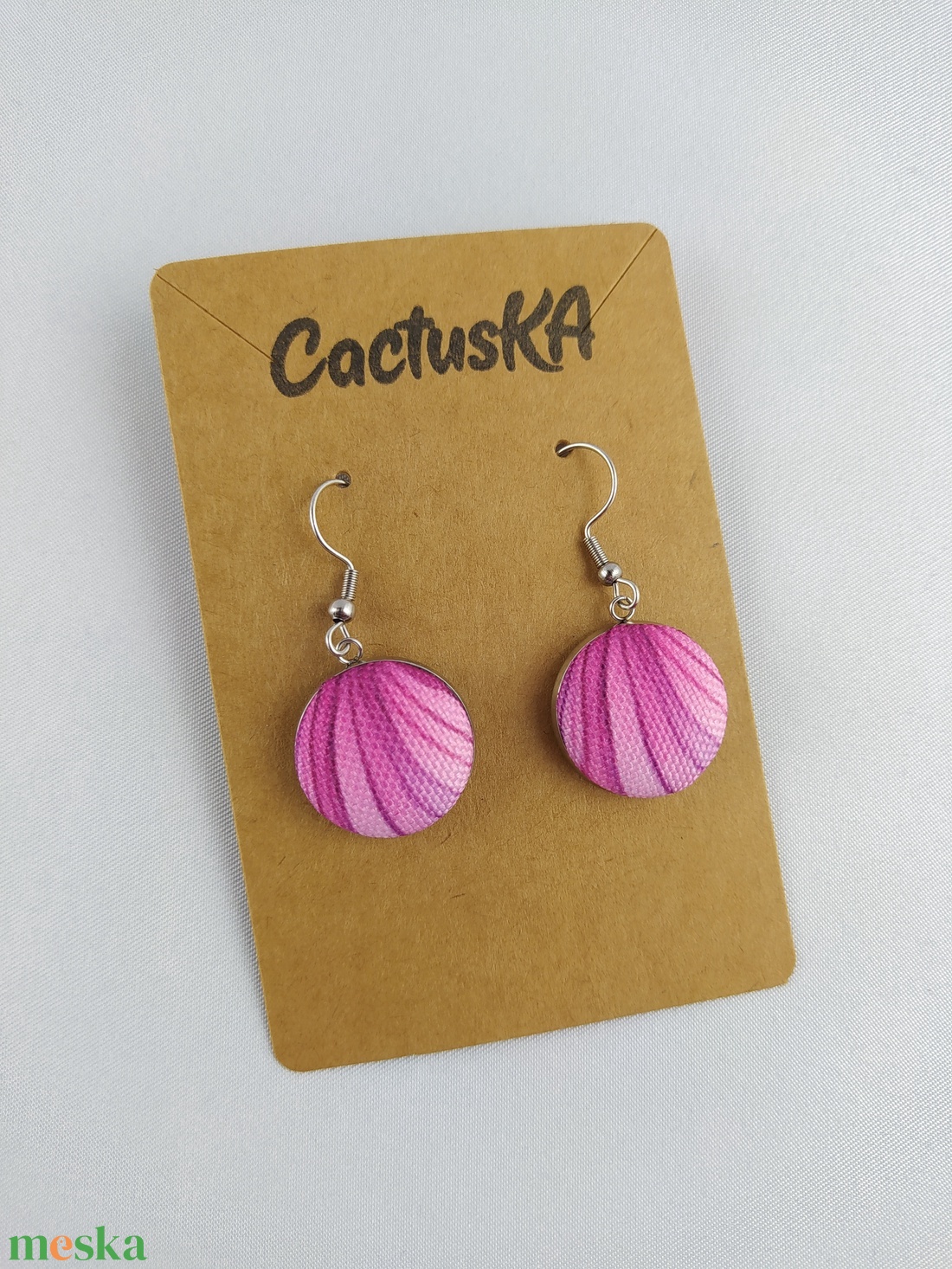 Cercei mov cu pandantive - bijuterii - cercei - cercei hoops - Artynos.ro