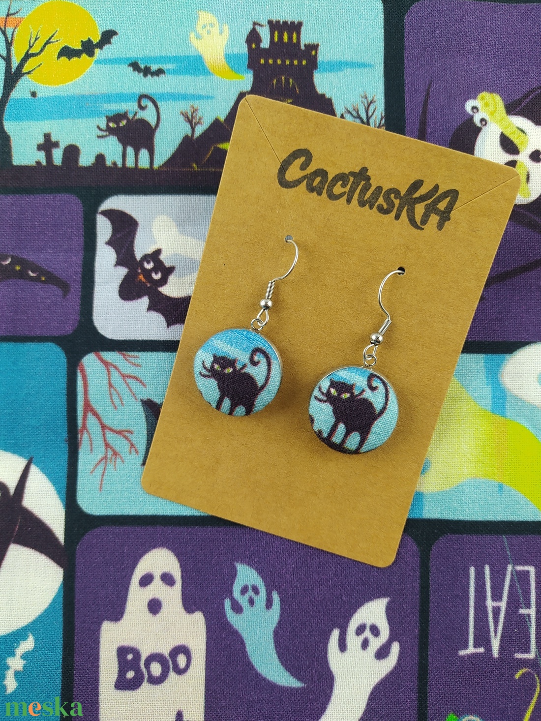 Cercei suspendați cu fulgi de zăpadă - bijuterii - cercei - cercei lungi - Artynos.ro