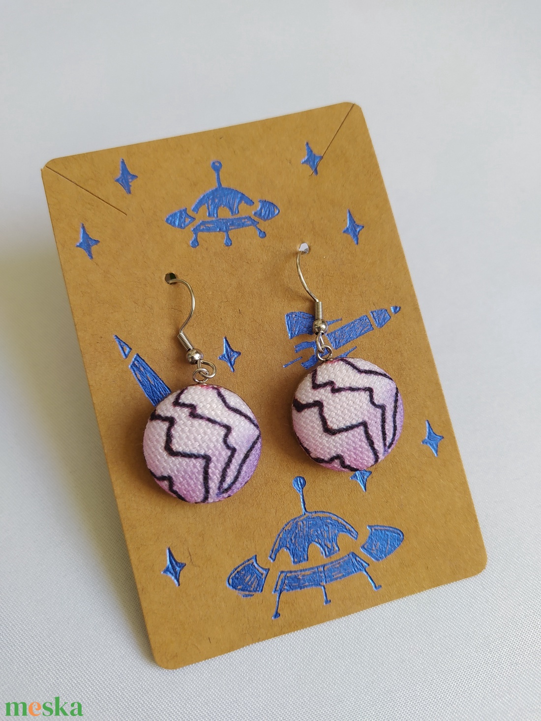 Cercei cu model zigzag - bijuterii - cercei - cercei lungi - Artynos.ro